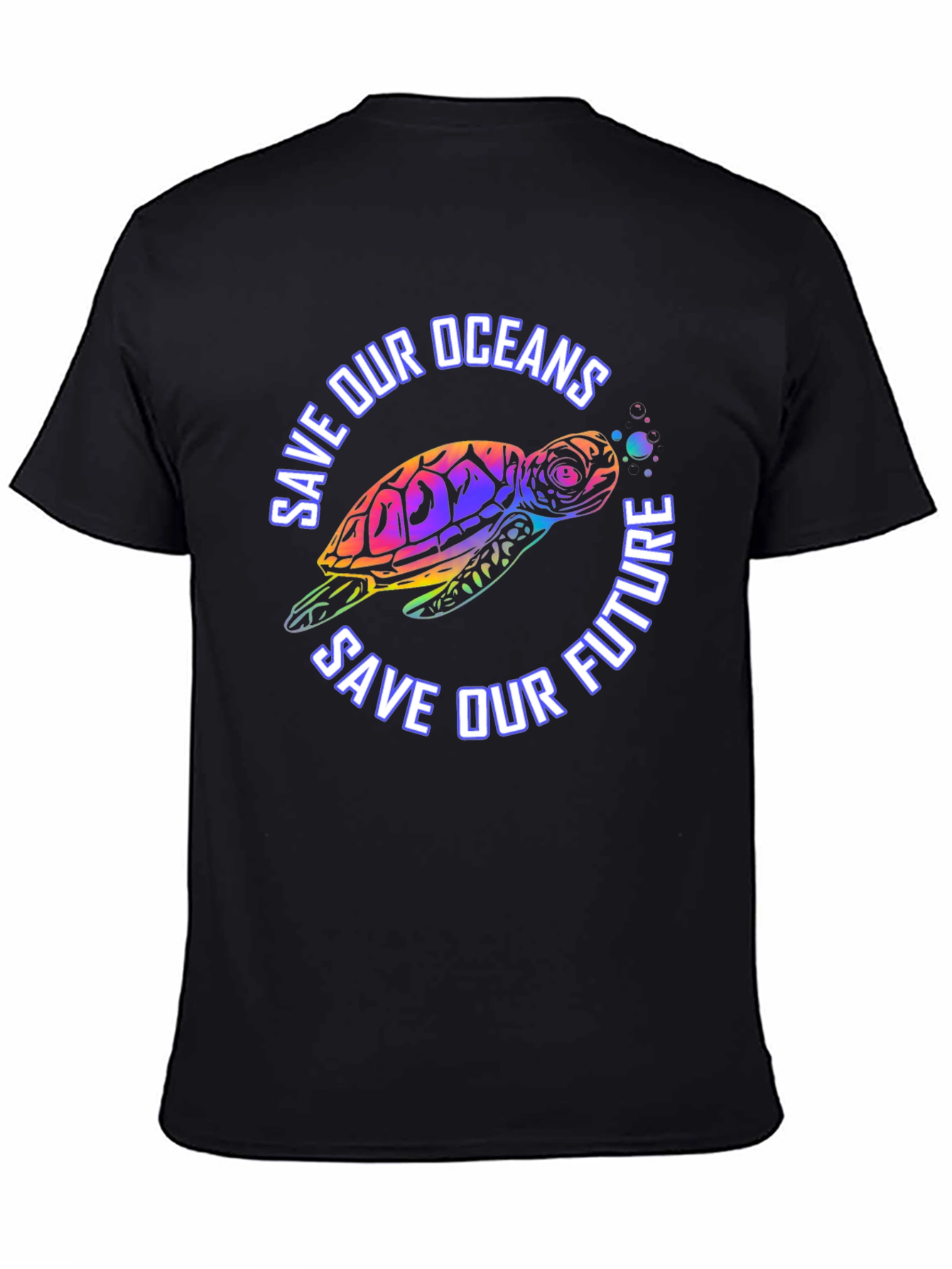 Save Our Oceans Turtle Graphic T-Shirt