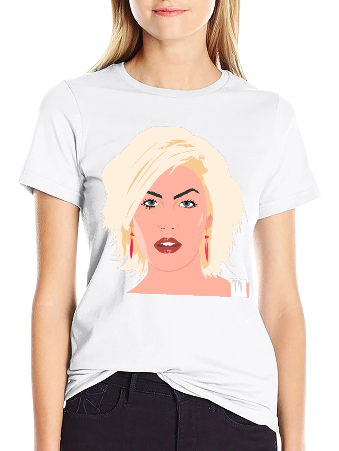 Blonde Hair Woman Graphic Tee