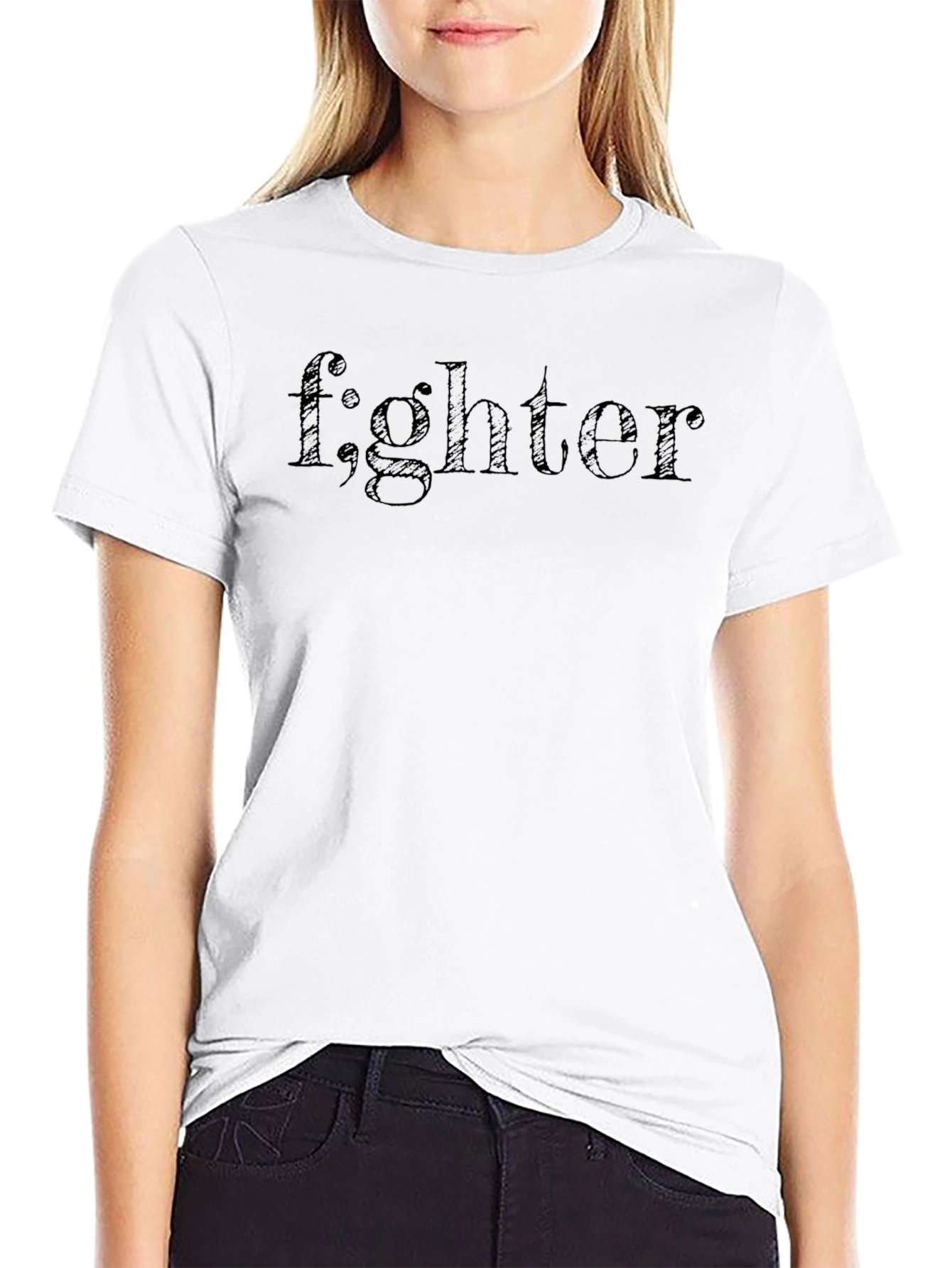 Fighter Pun Black T-Shirt
