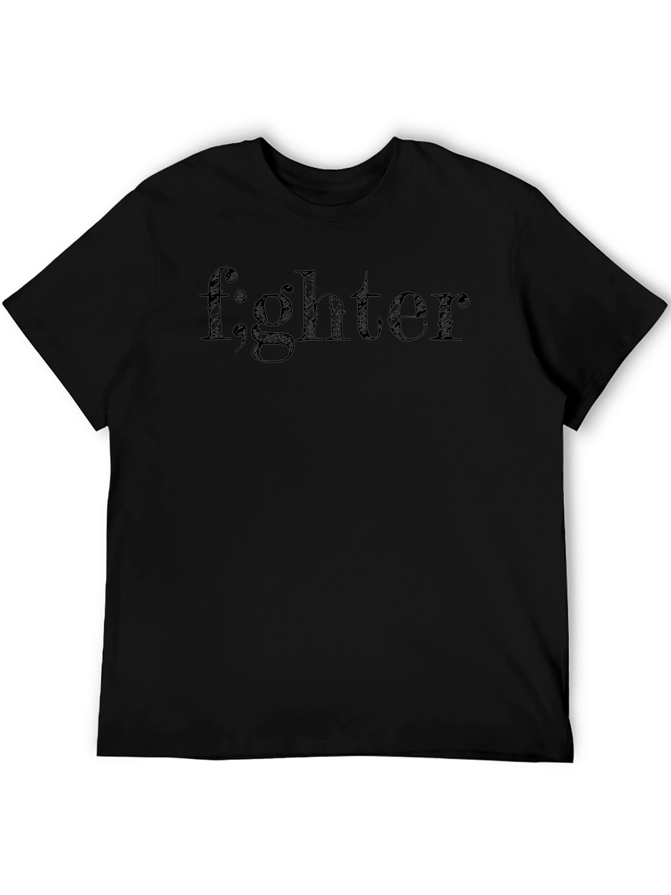 Fighter Pun Black T-Shirt
