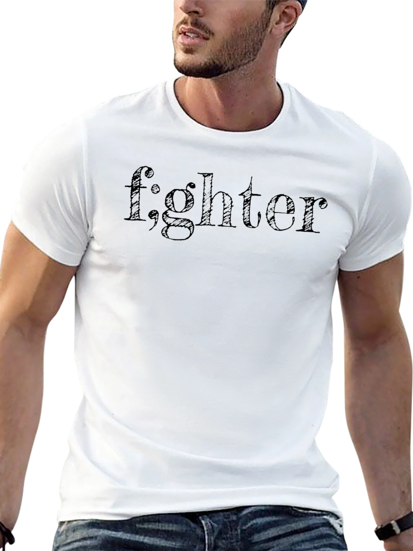 Fighter Pun Black T-Shirt
