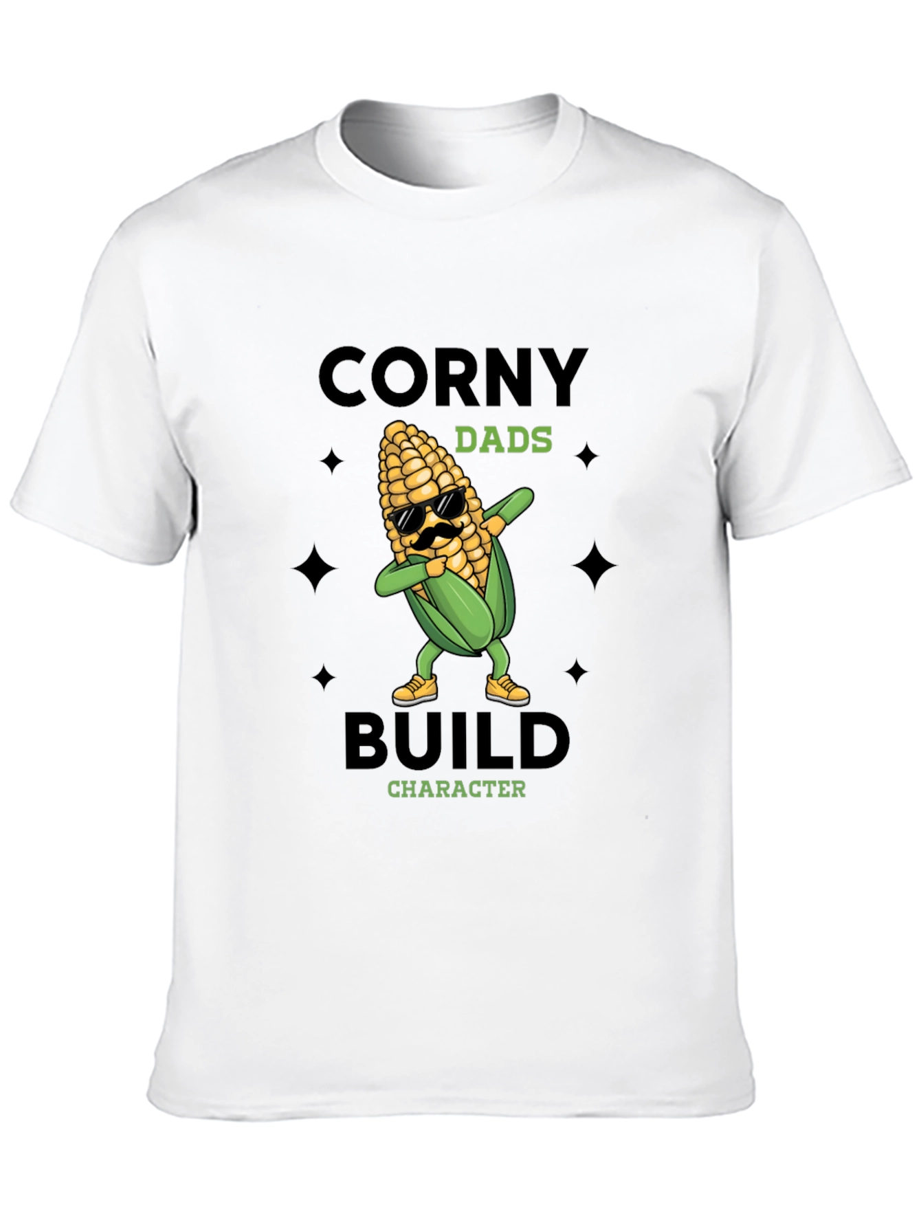 Corny Dads Build Character T-Shirt