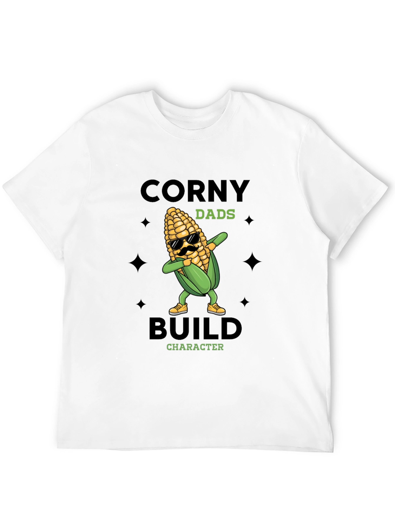 Corny Dads Build Character T-Shirt