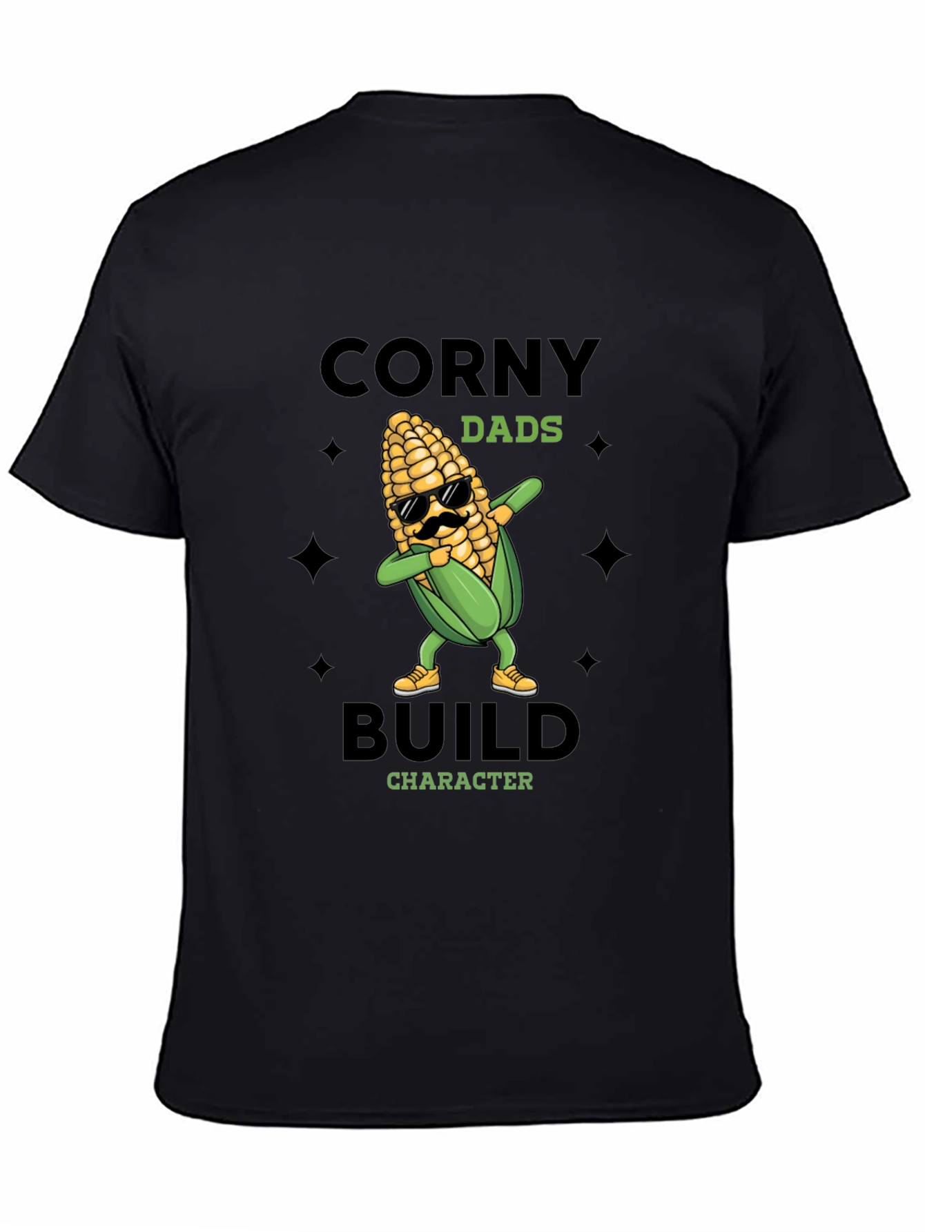 Corny Dads Build Character T-Shirt