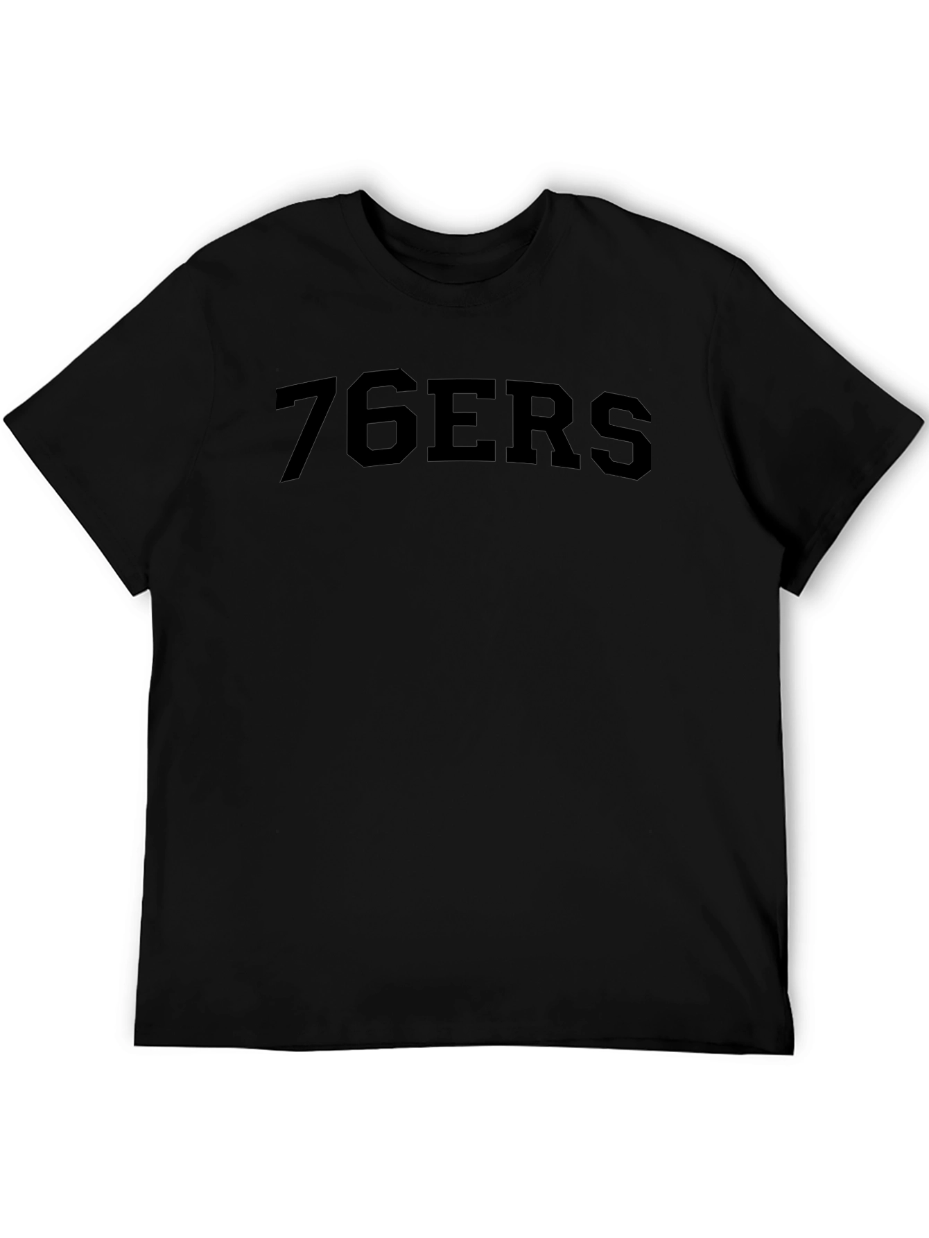 76ers Black Graphic T-Shirt - Mens