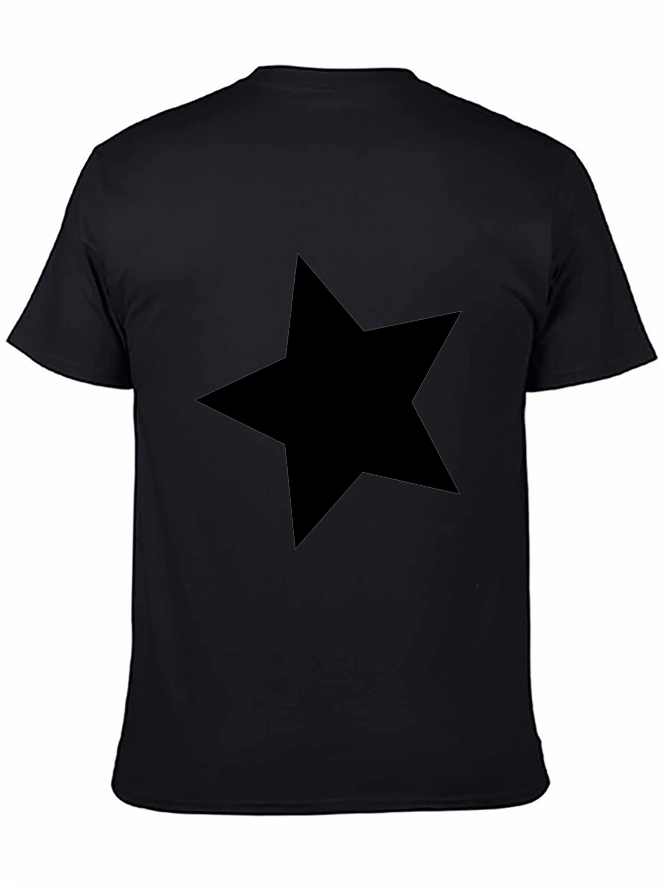 Black Star Graphic Tee - Stylish Comfort