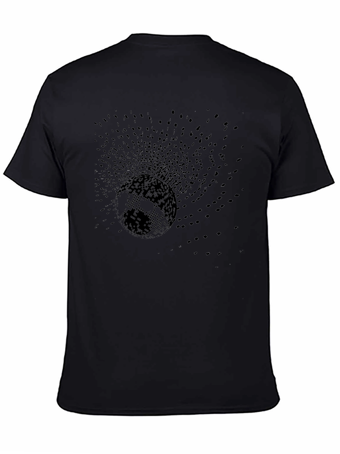 Eerie Eclipse Graphic Tee - Midnight Black