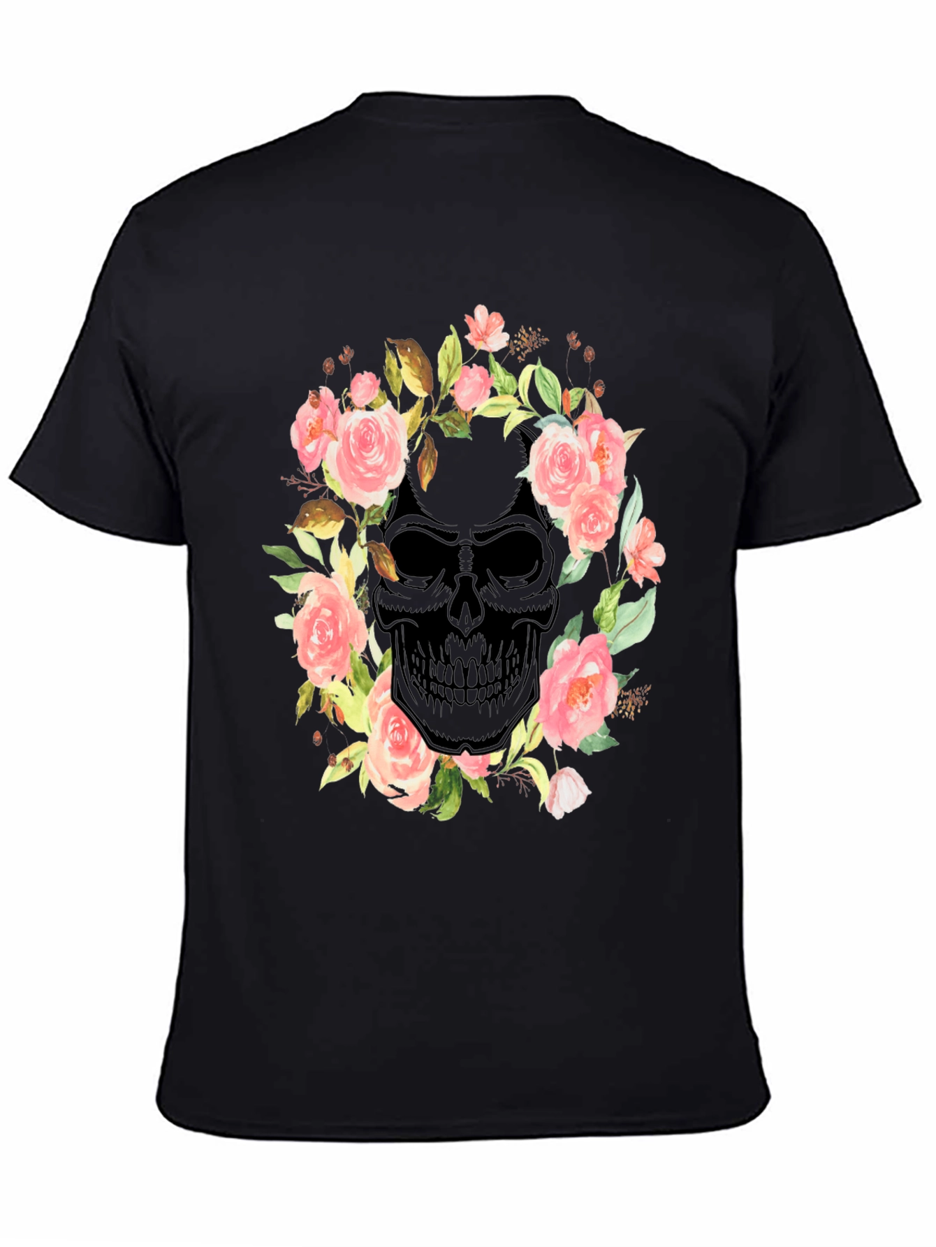 Floral Skull Graphic Tee
