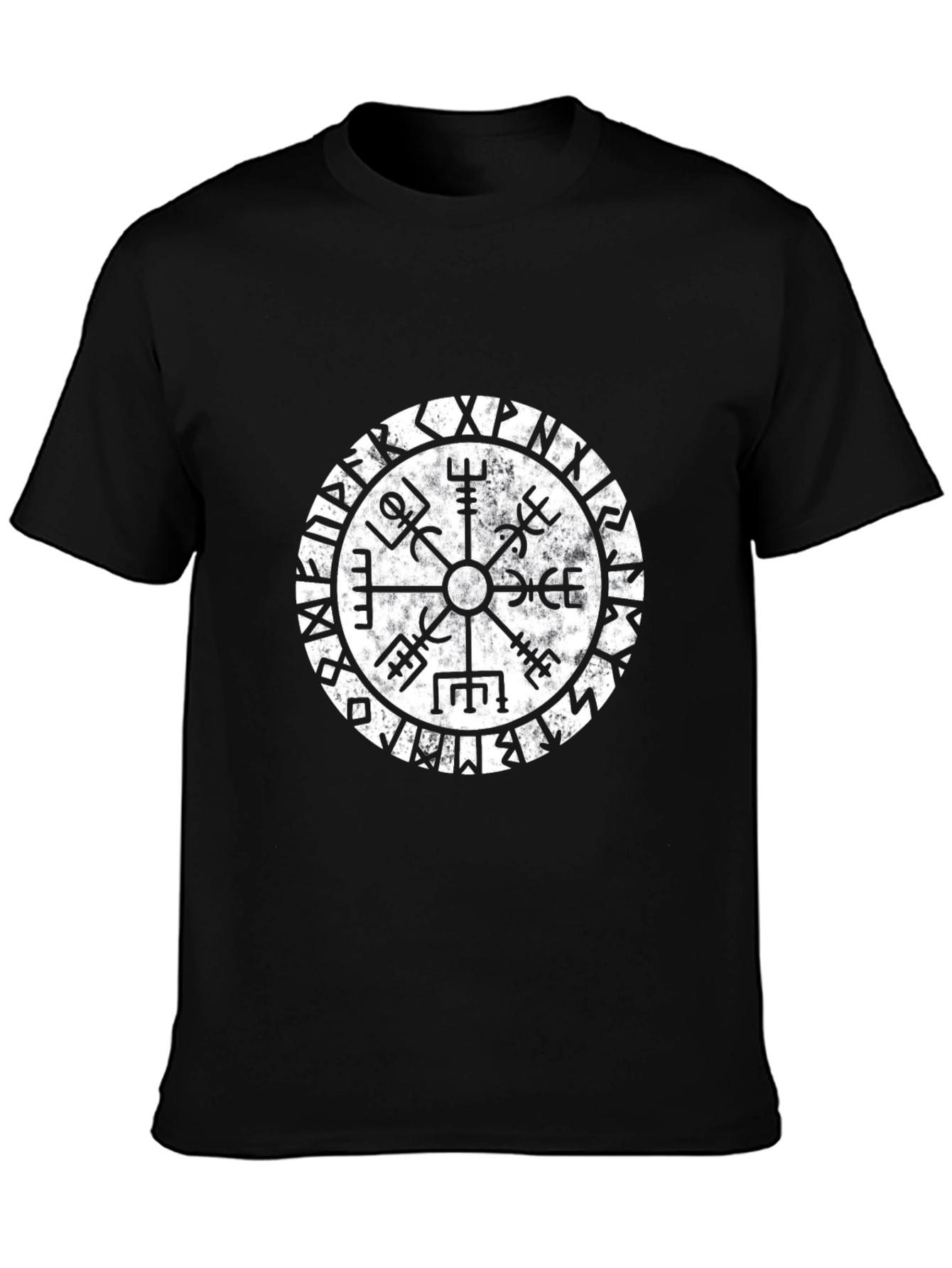 Vegvisir Compass T-Shirt - Viking Rune Symbol