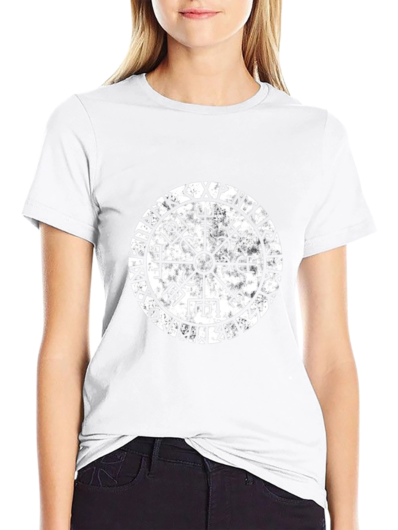 Vegvisir Compass T-Shirt - Viking Rune Symbol