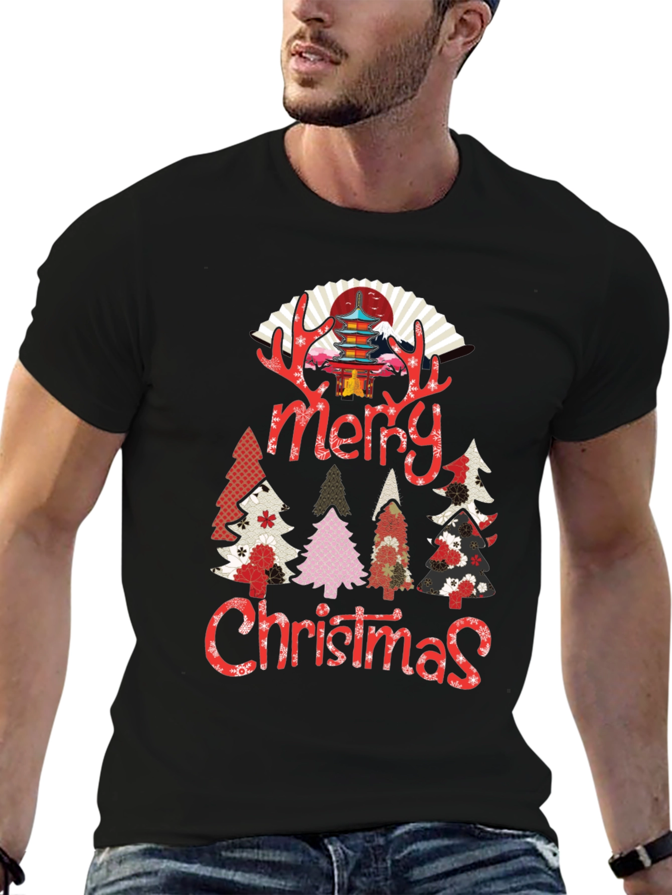 Merry Christmas Asian Style T-Shirt