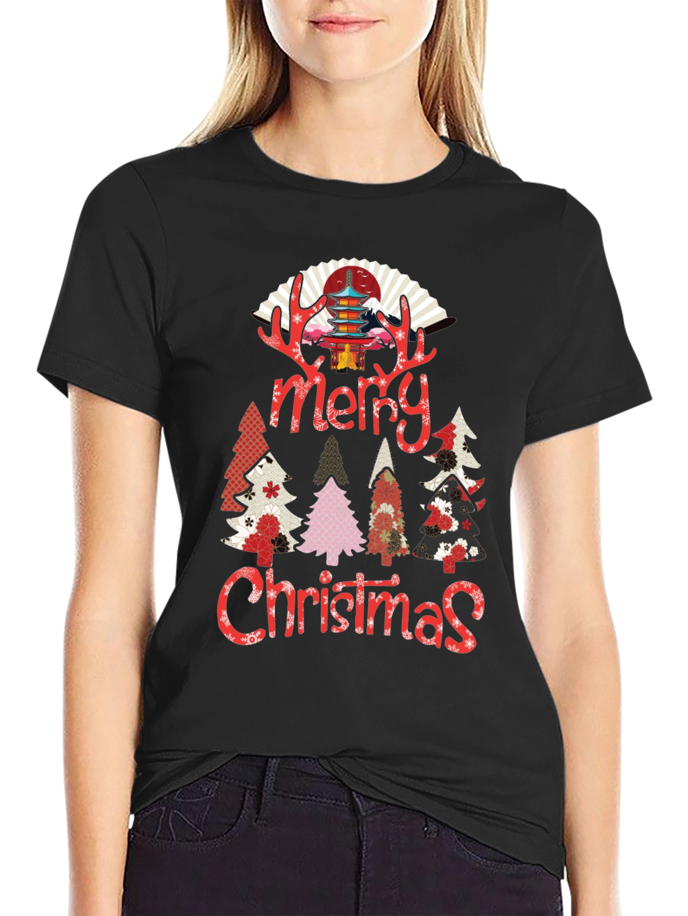 Merry Christmas Asian Style T-Shirt