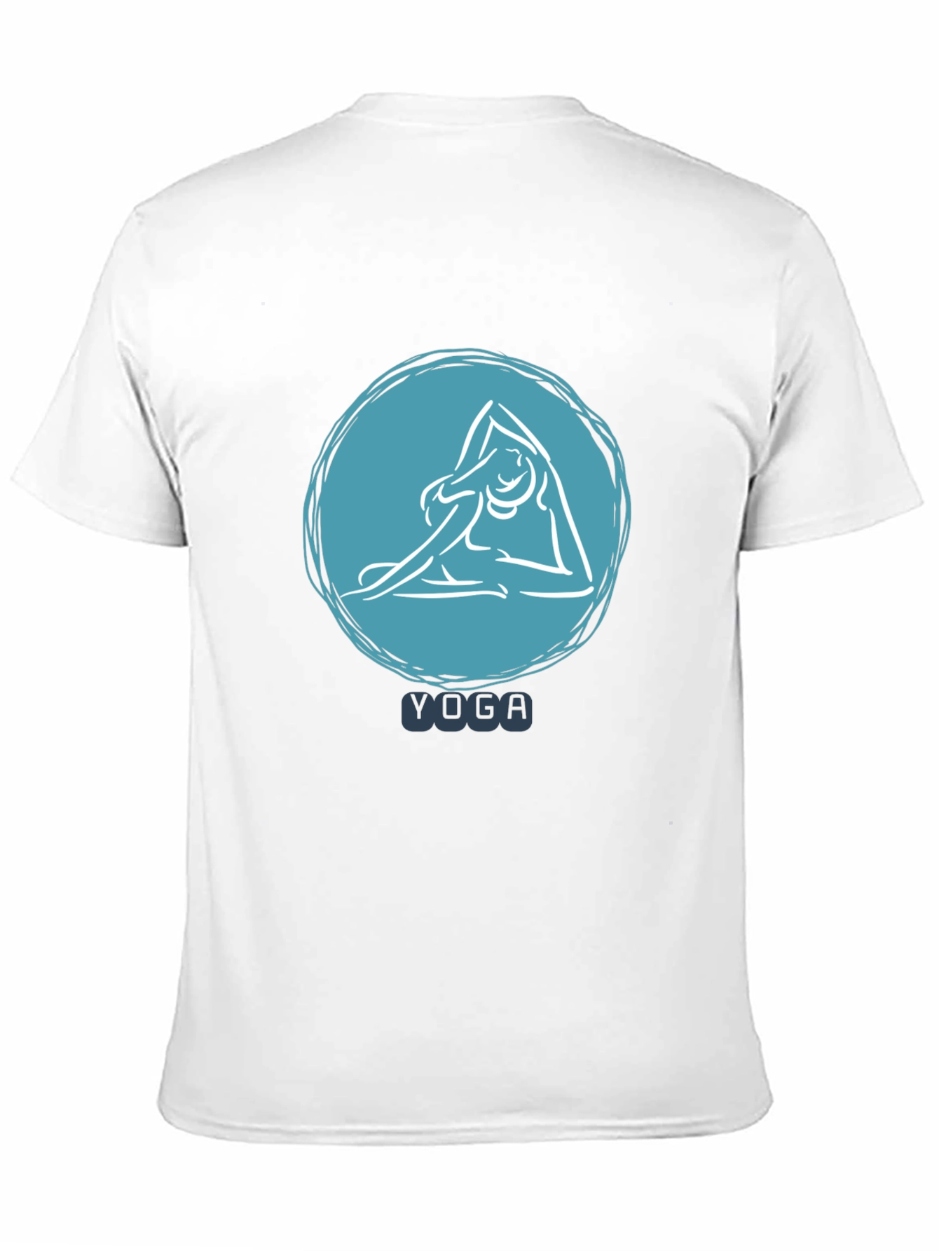 Yoga Pose T-Shirt - Black Relaxed Fit