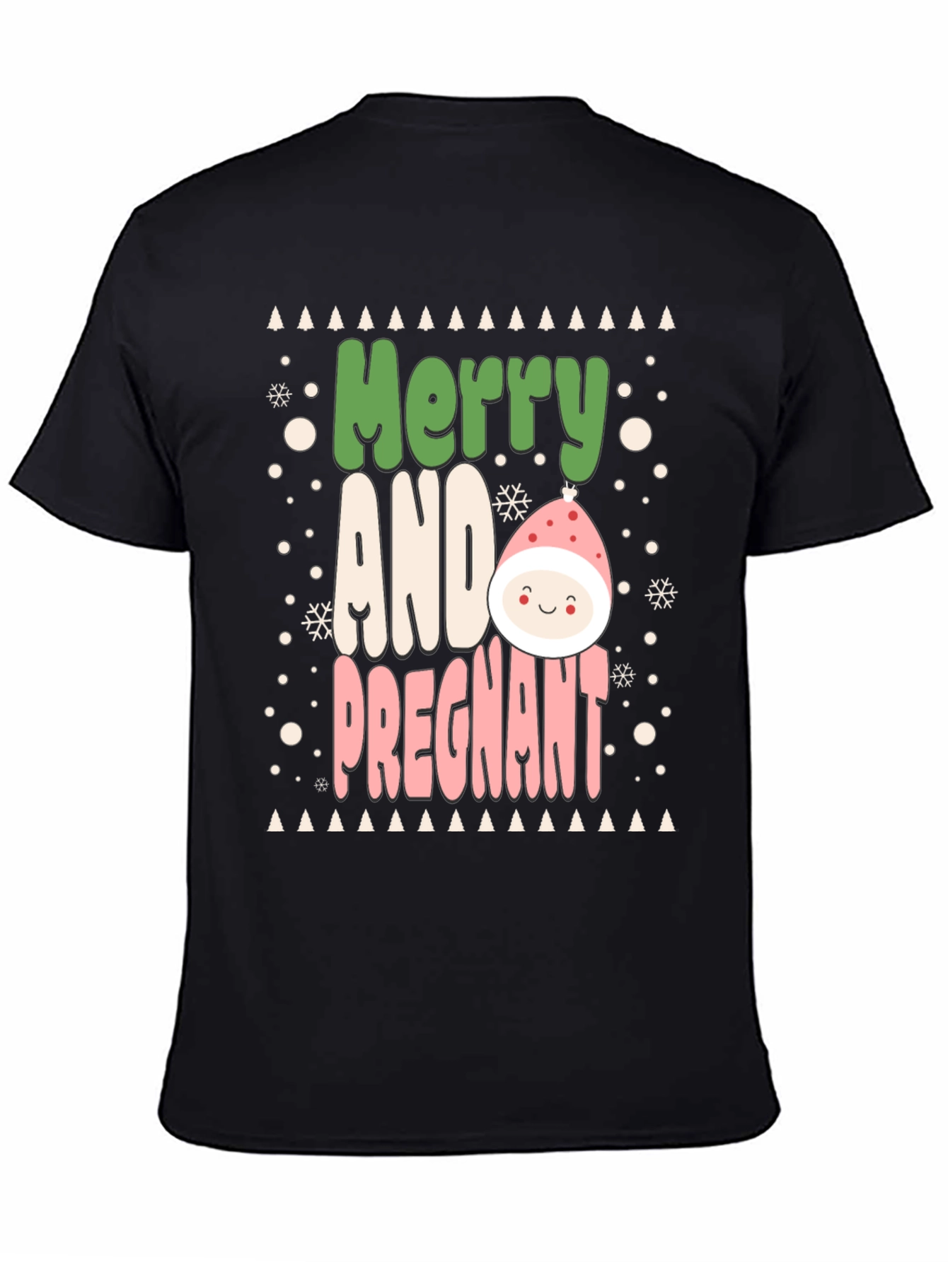 Merry and Pregnant Christmas Tee