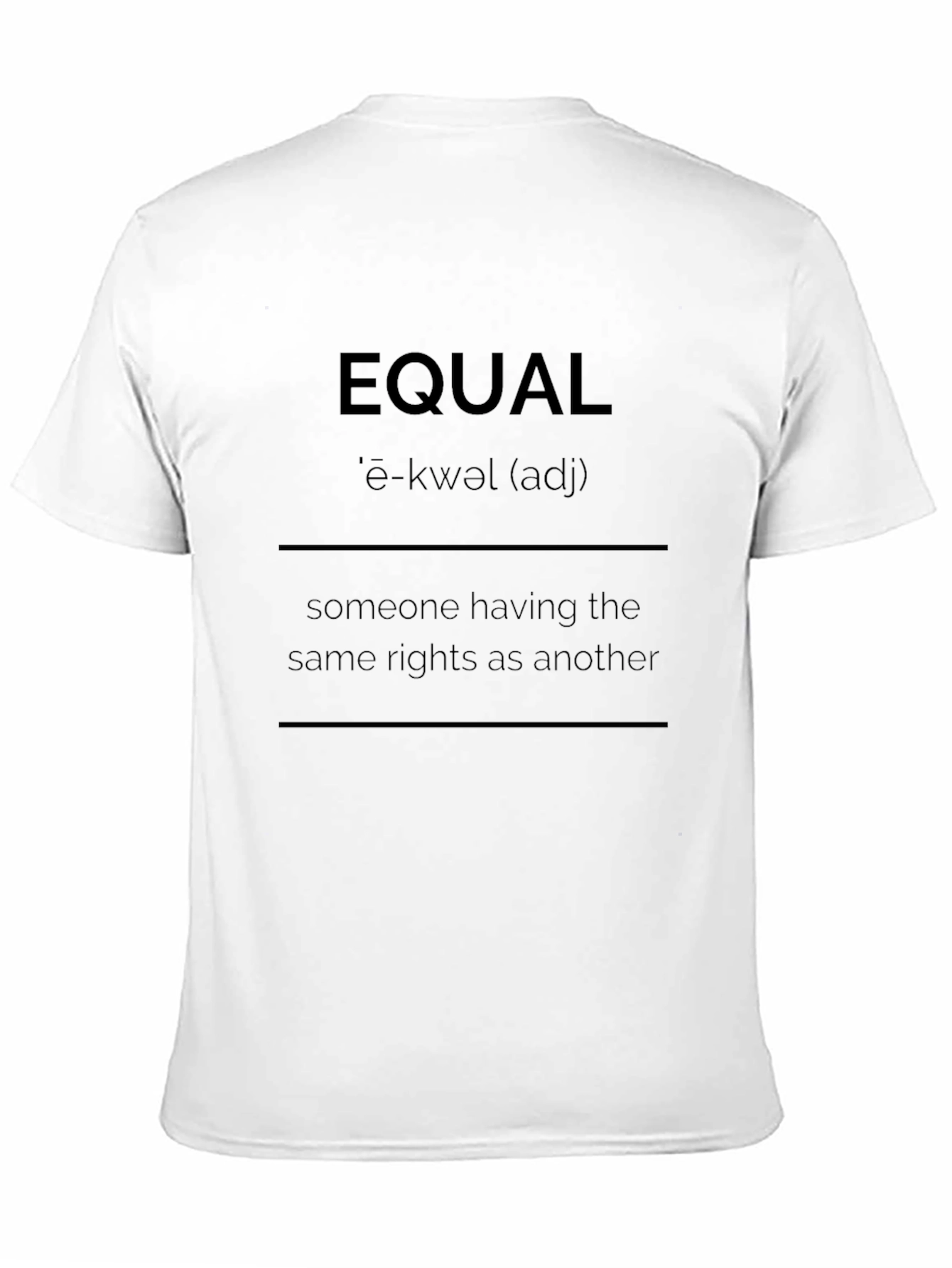 Equal Rights T-Shirt - Equality Definition Tee