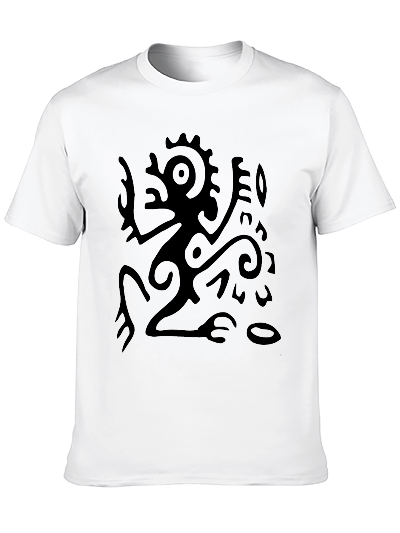 Aztec Glyph Graphic Black T-Shirt