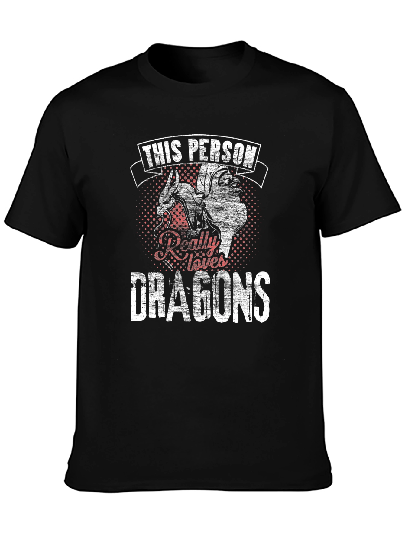 Dragon Lover Graphic Tee - Black