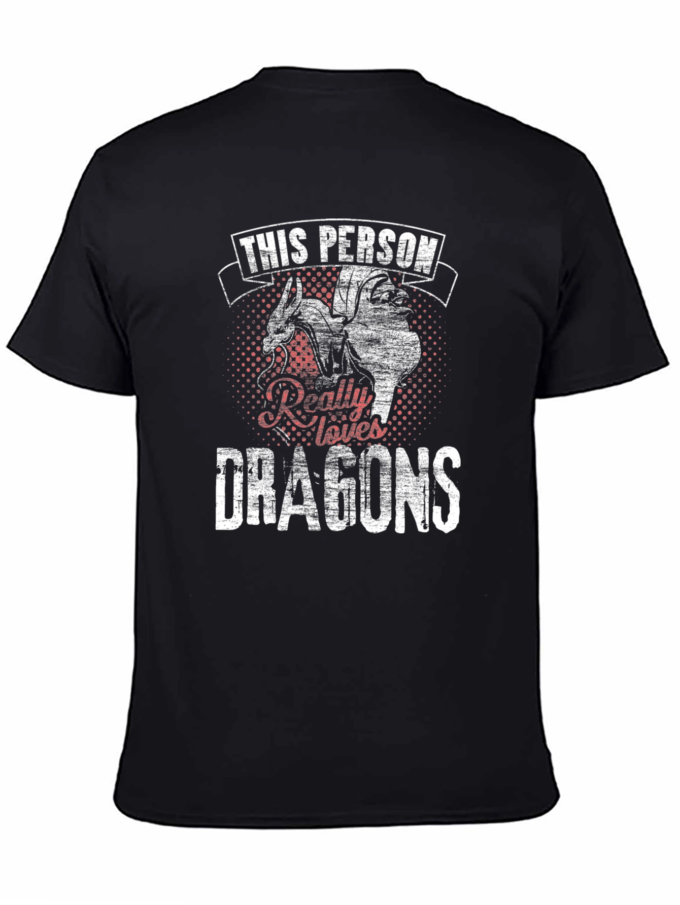 Dragon Lover Graphic Tee - Black