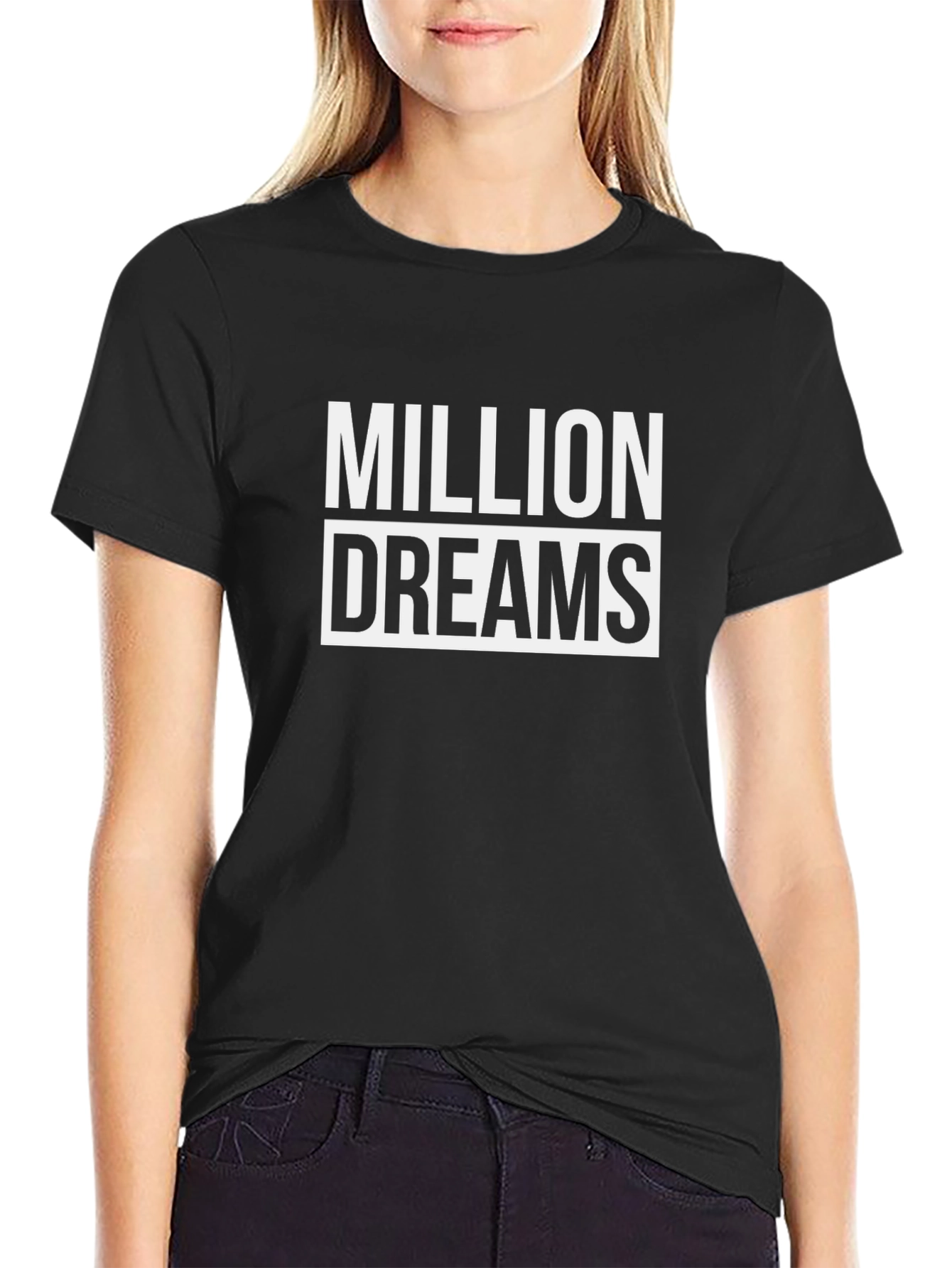 Million Dreams Graphic Print T-Shirt - Casual Style