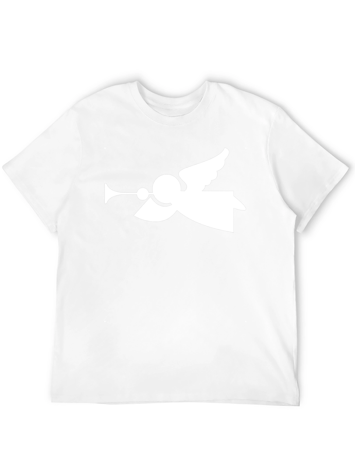 Angel Trumpet Graphic Tee - Stylish Black T-Shirt