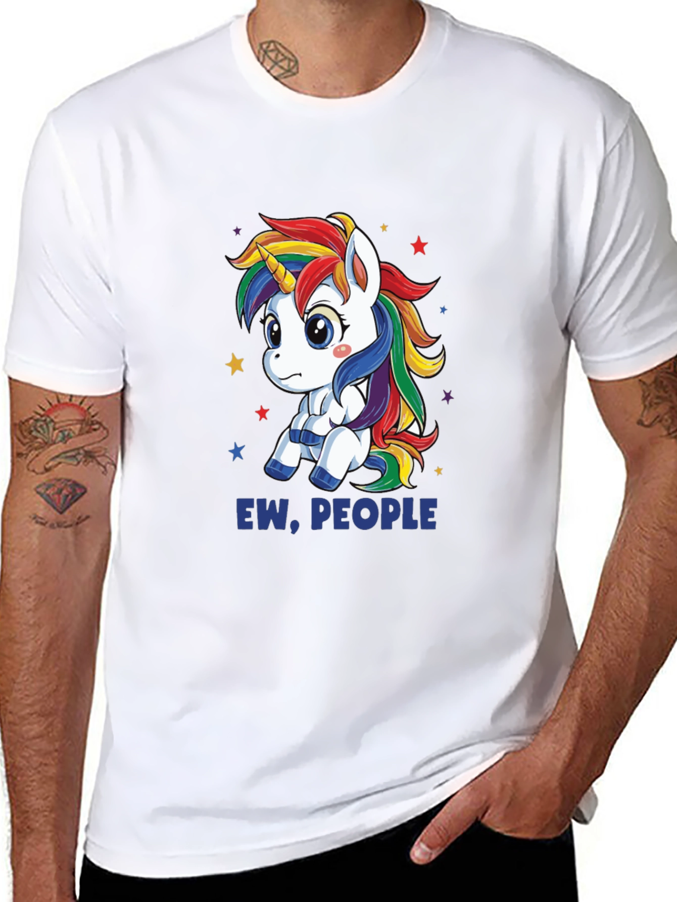 Ew People Unicorn Graphic Tee