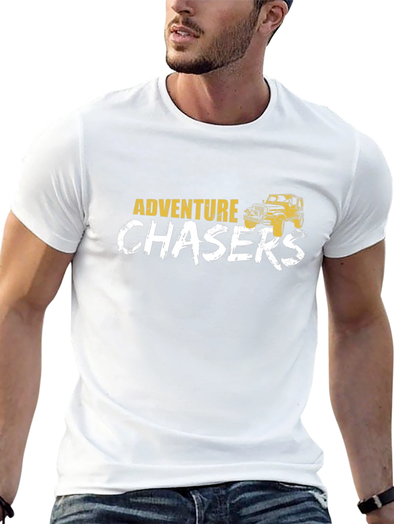 Adventure Chasers Black Graphic T-Shirt