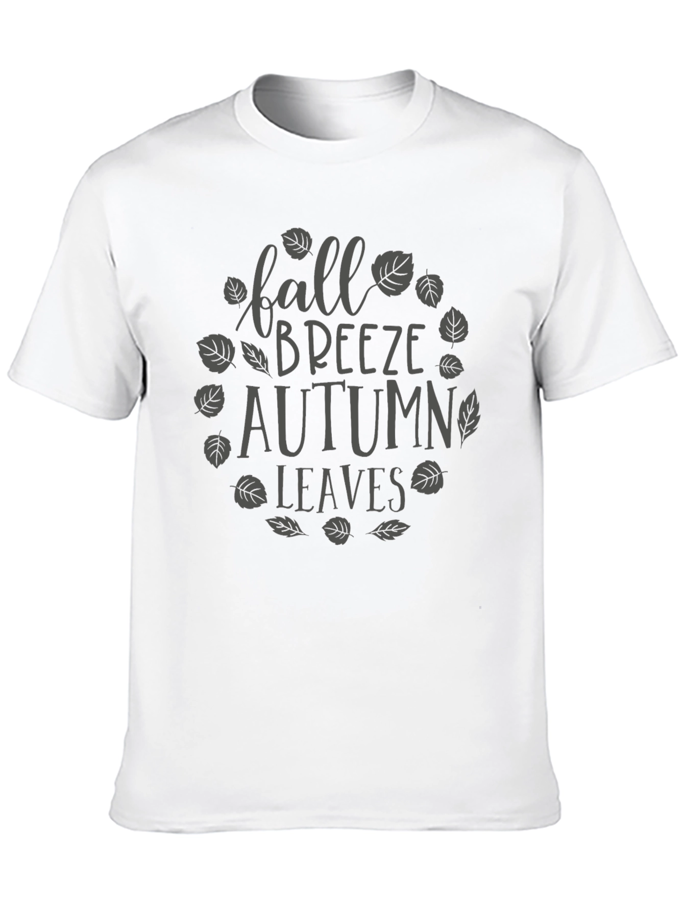 Fall Breeze Autumn Leaves Graphic T-Shirt