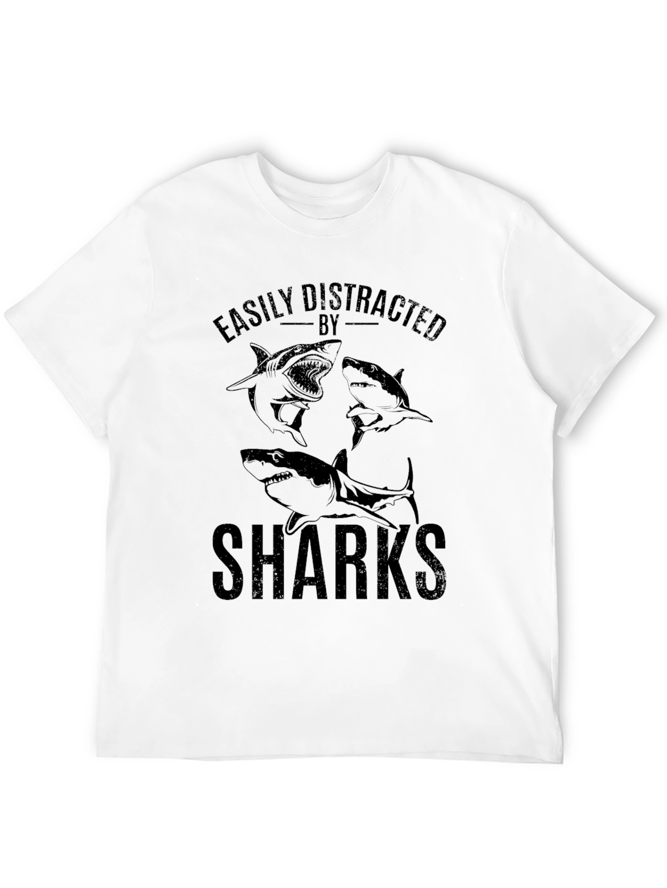 Easily Distracted by Sharks Graphic T-Shirt