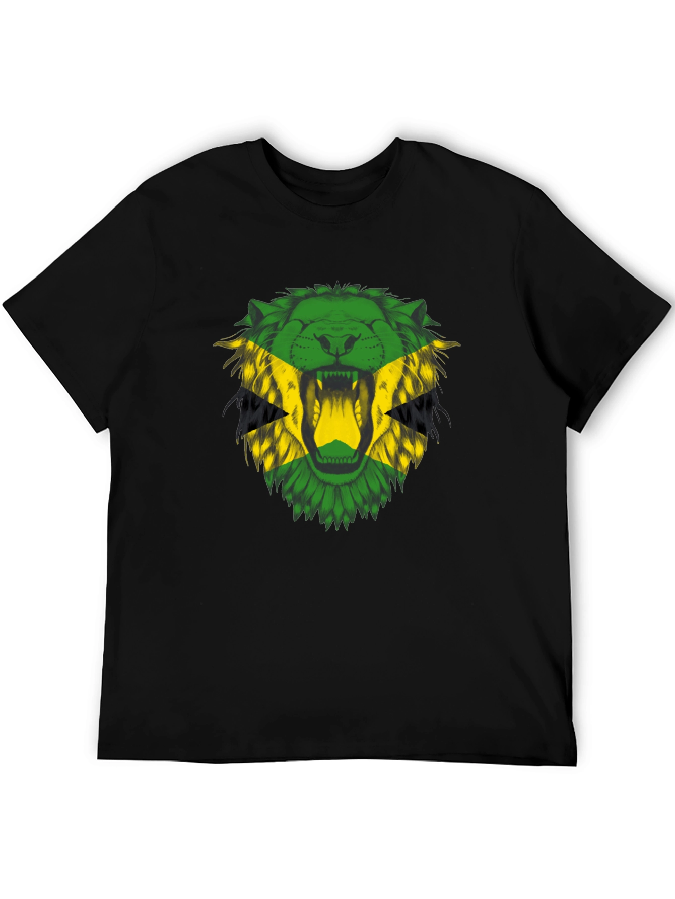 Jamaican Lion T-Shirt - Bold Rasta Reggae Style