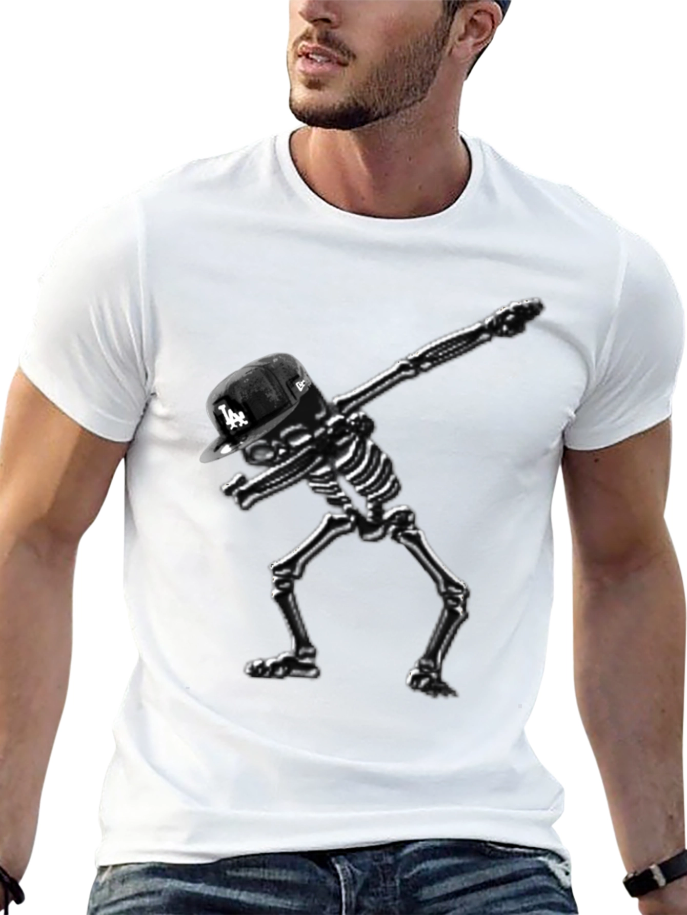 Skeleton Dab Black T-Shirt