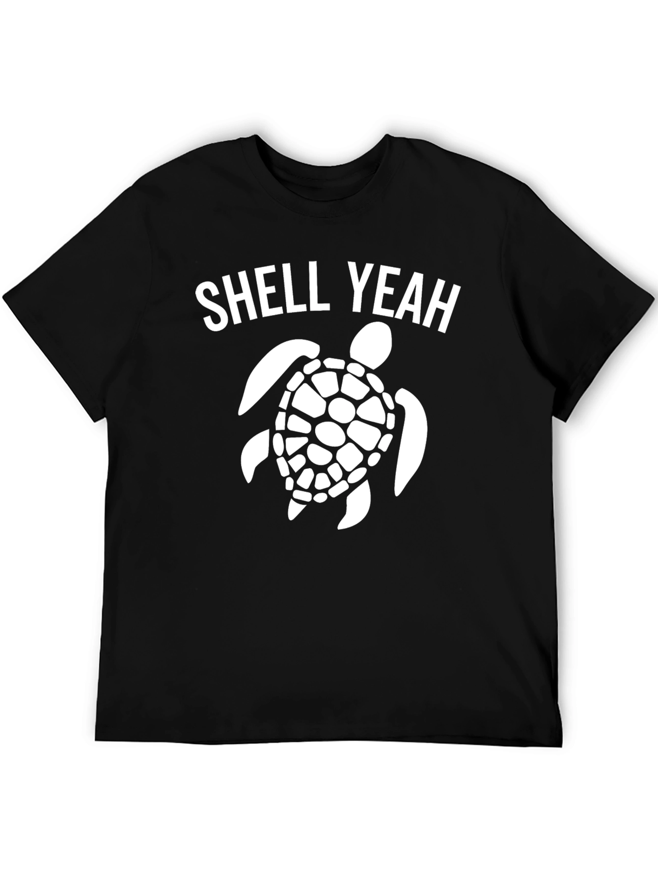 Shell Yeah Turtle Graphic T-Shirt - Black