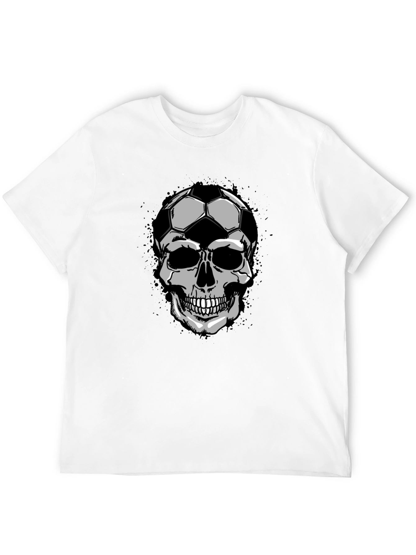 Soccer Skull Graphic Tee - Unique Design T-Shirt