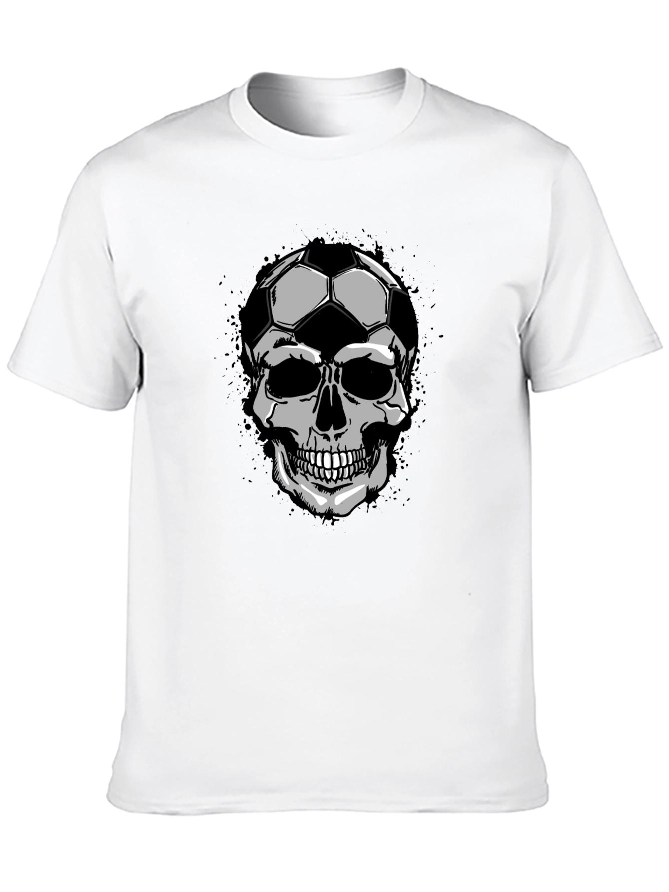 Soccer Skull Graphic Tee - Unique Design T-Shirt