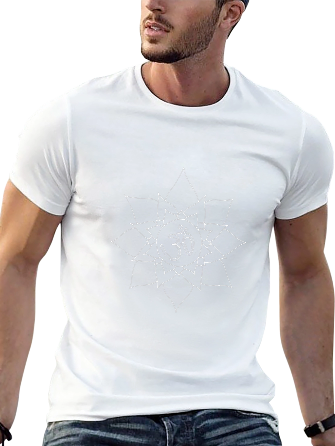 Om Mandala Graphic T-Shirt - Black