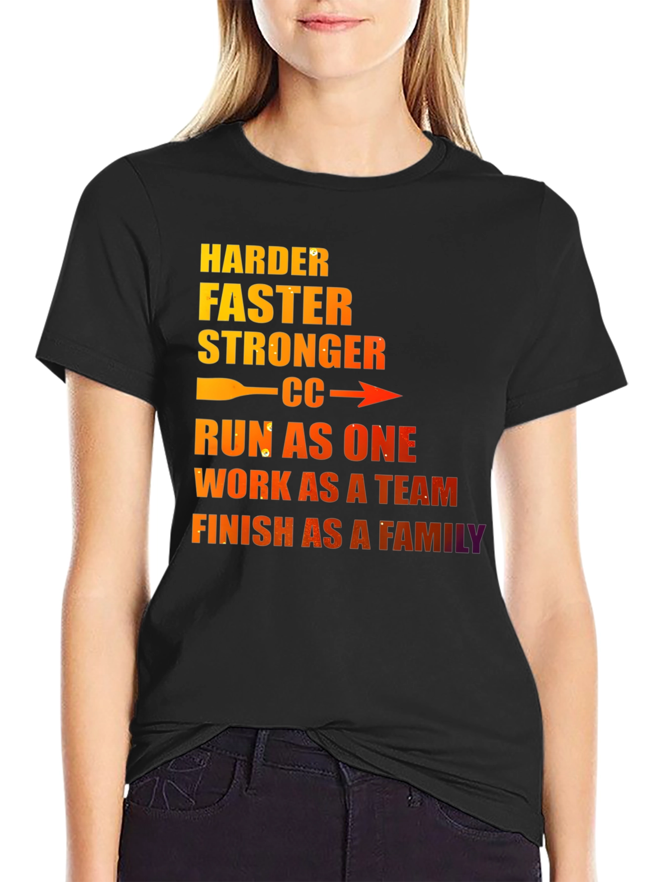Motivational Run As One Graphic T-Shirt