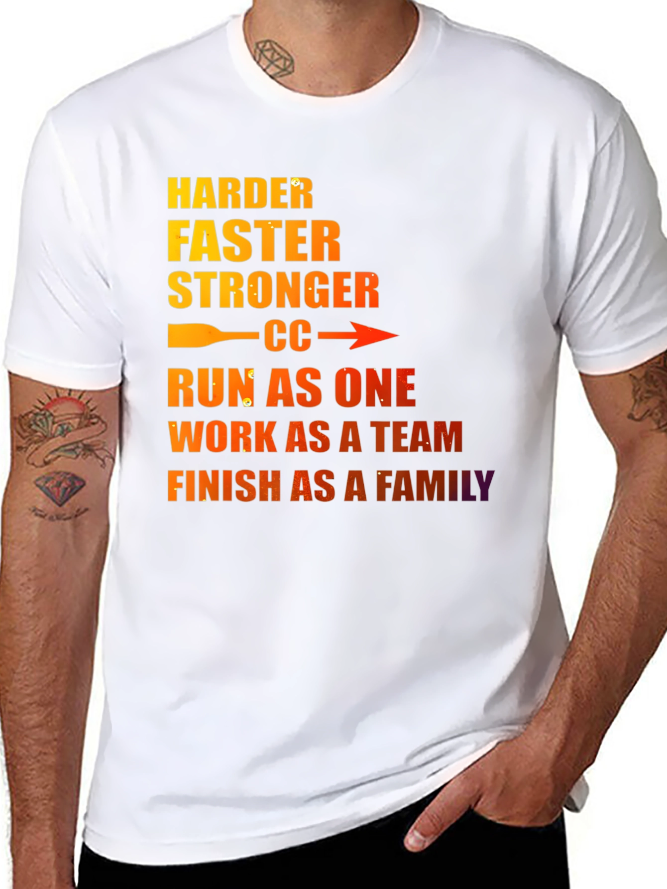 Motivational Run As One Graphic T-Shirt