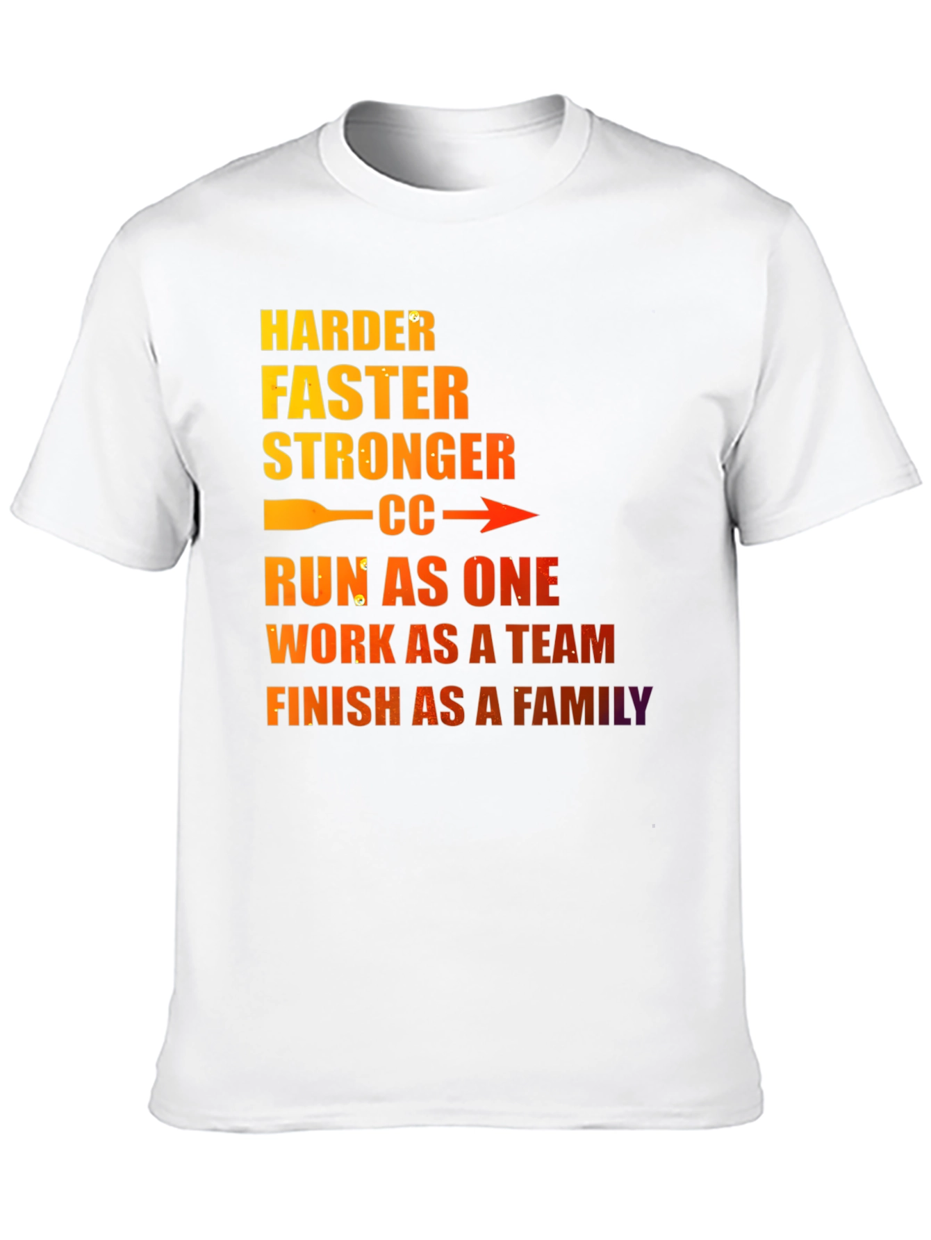 Motivational Run As One Graphic T-Shirt