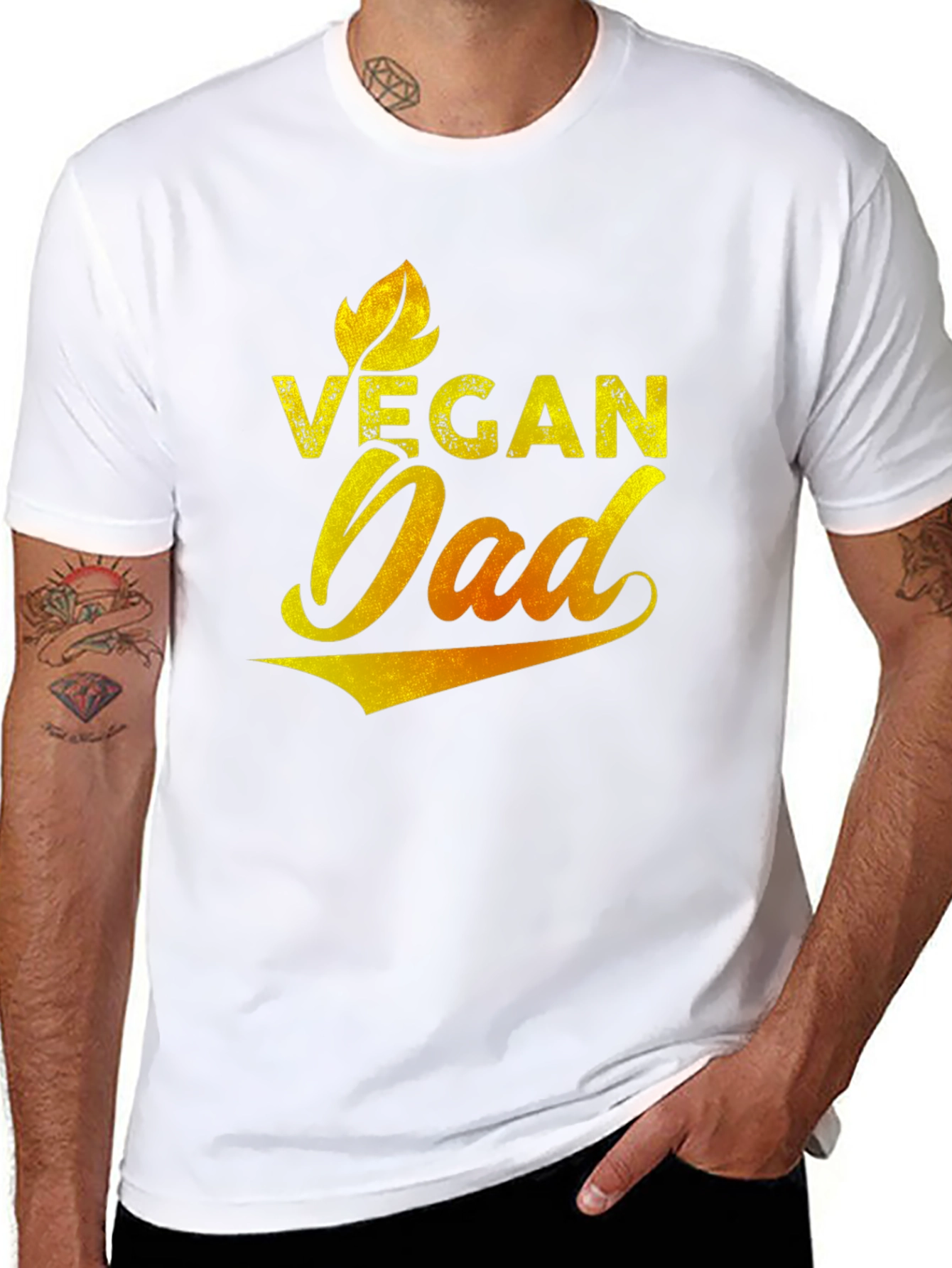 Vegan Dad Graphic Tee - Black T-Shirt