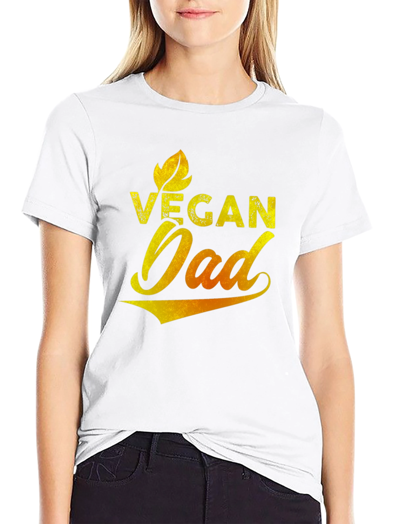 Vegan Dad Graphic Tee - Black T-Shirt