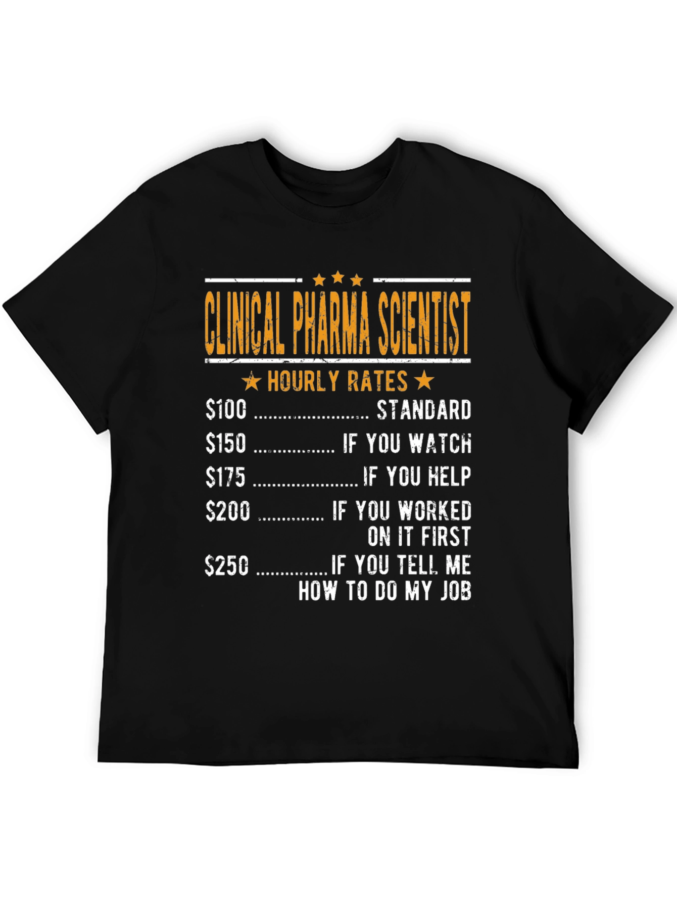 Clinical Pharma Scientist Hourly Rate T-Shirt