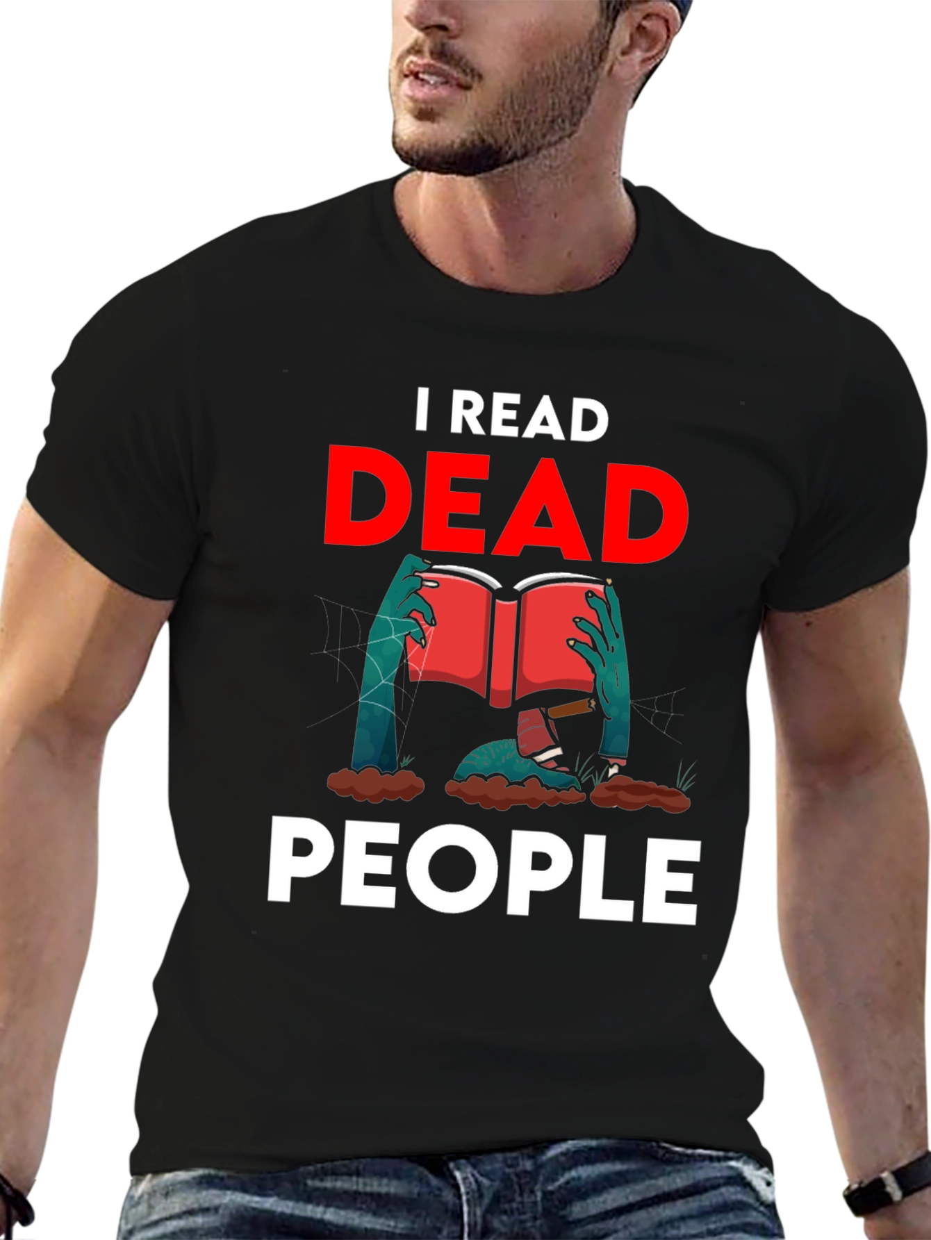I Read Dead People Novelty Graphic T-Shirt