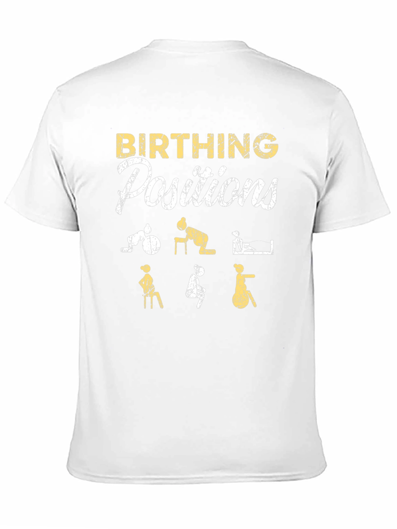 Birthing Positions Graphic Tee | Black Unisex T-Shirt