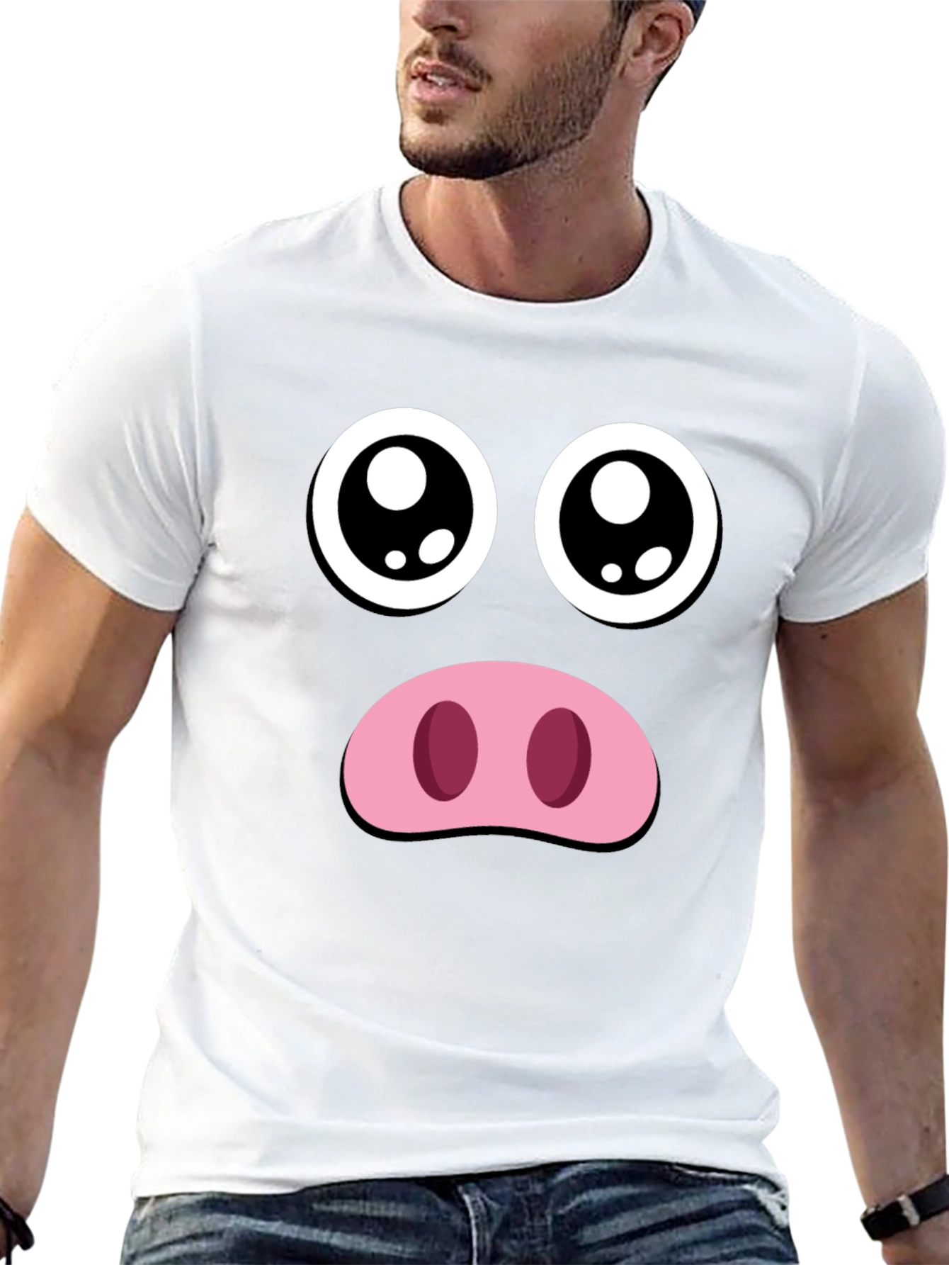 Funny Pig Face T-Shirt