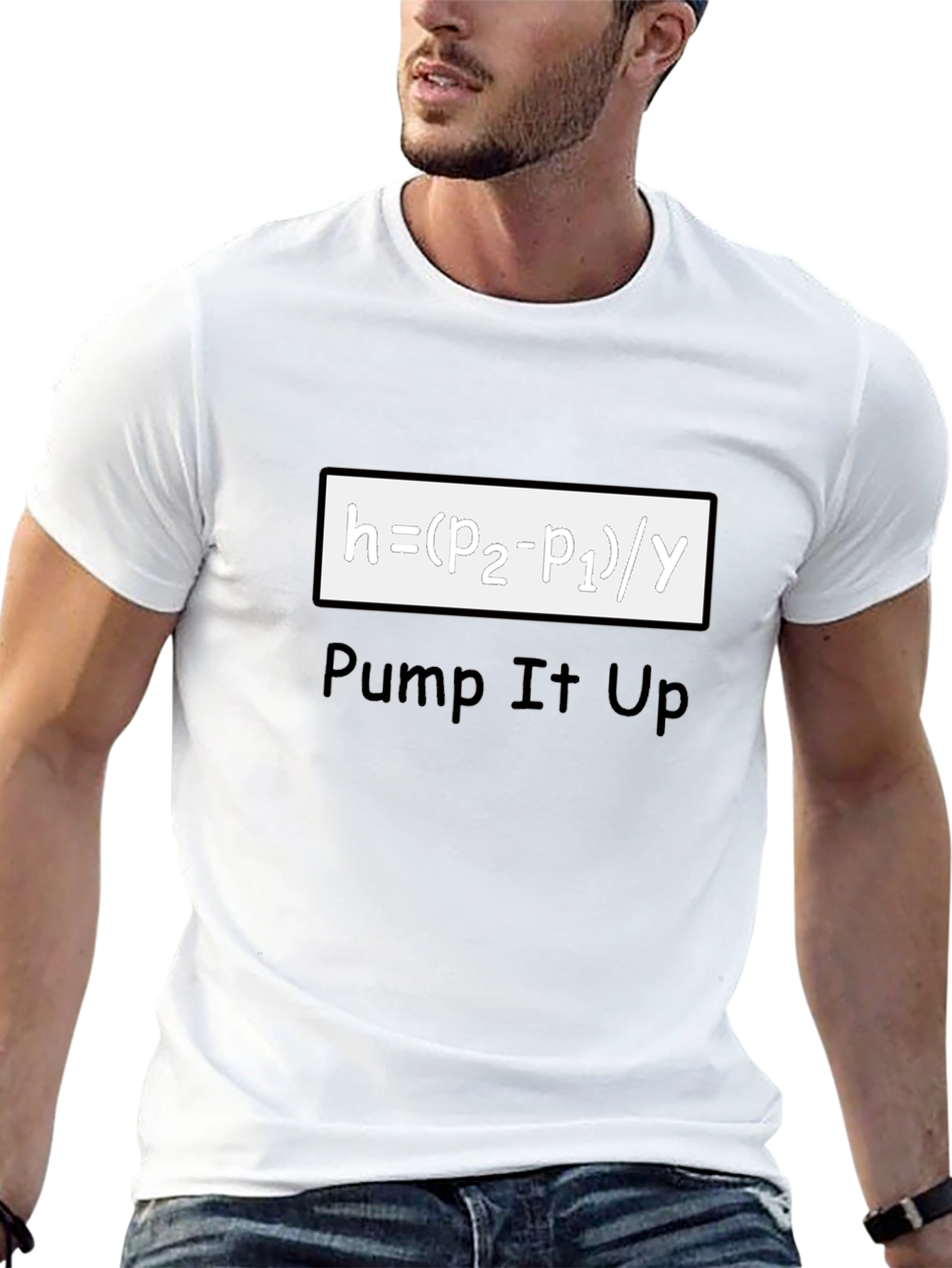 Pump It Up Black T-Shirt - Science Humor