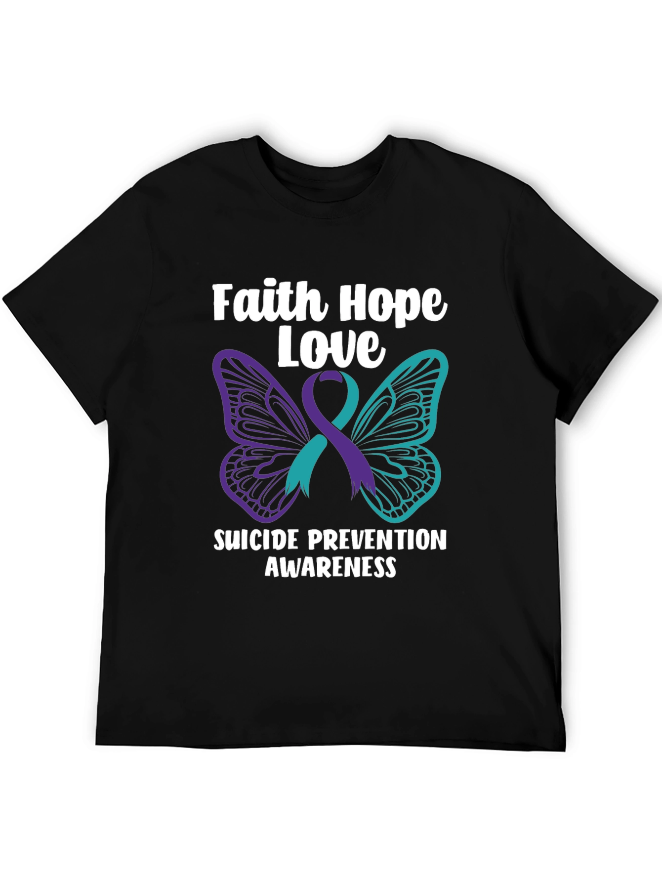 Faith Hope Love Suicide Prevention Awareness T-Shirt