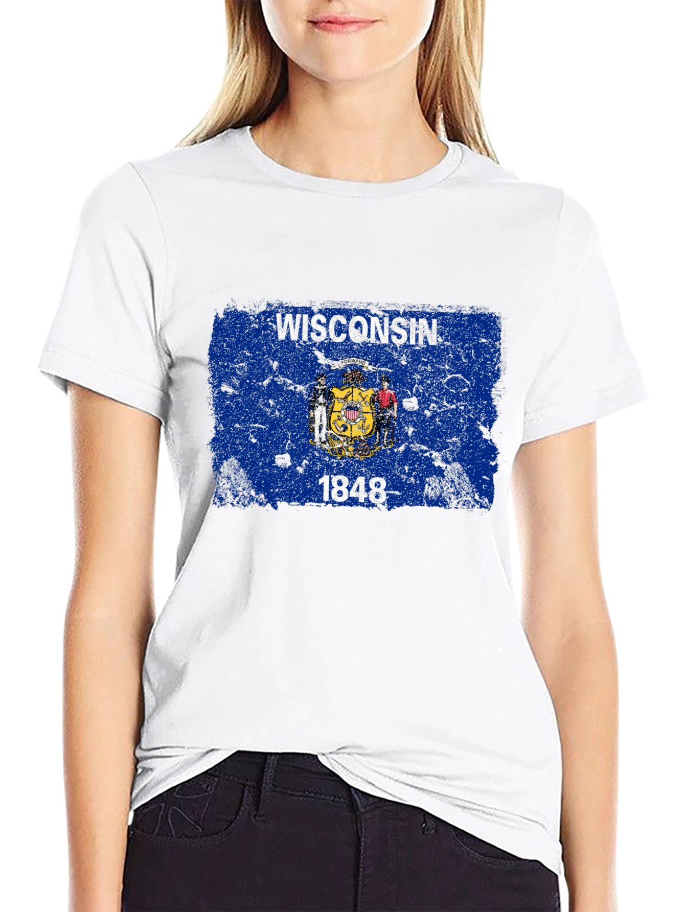 Wisconsin Flag Graphic T-Shirt
