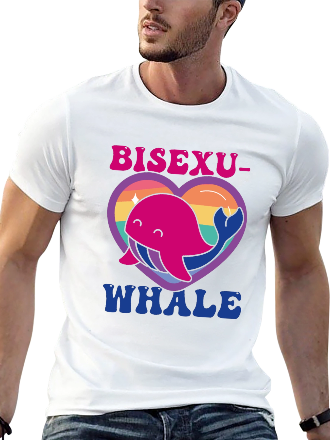 Bisexuwhale T-Shirt LGBT Pride Graphic Tee