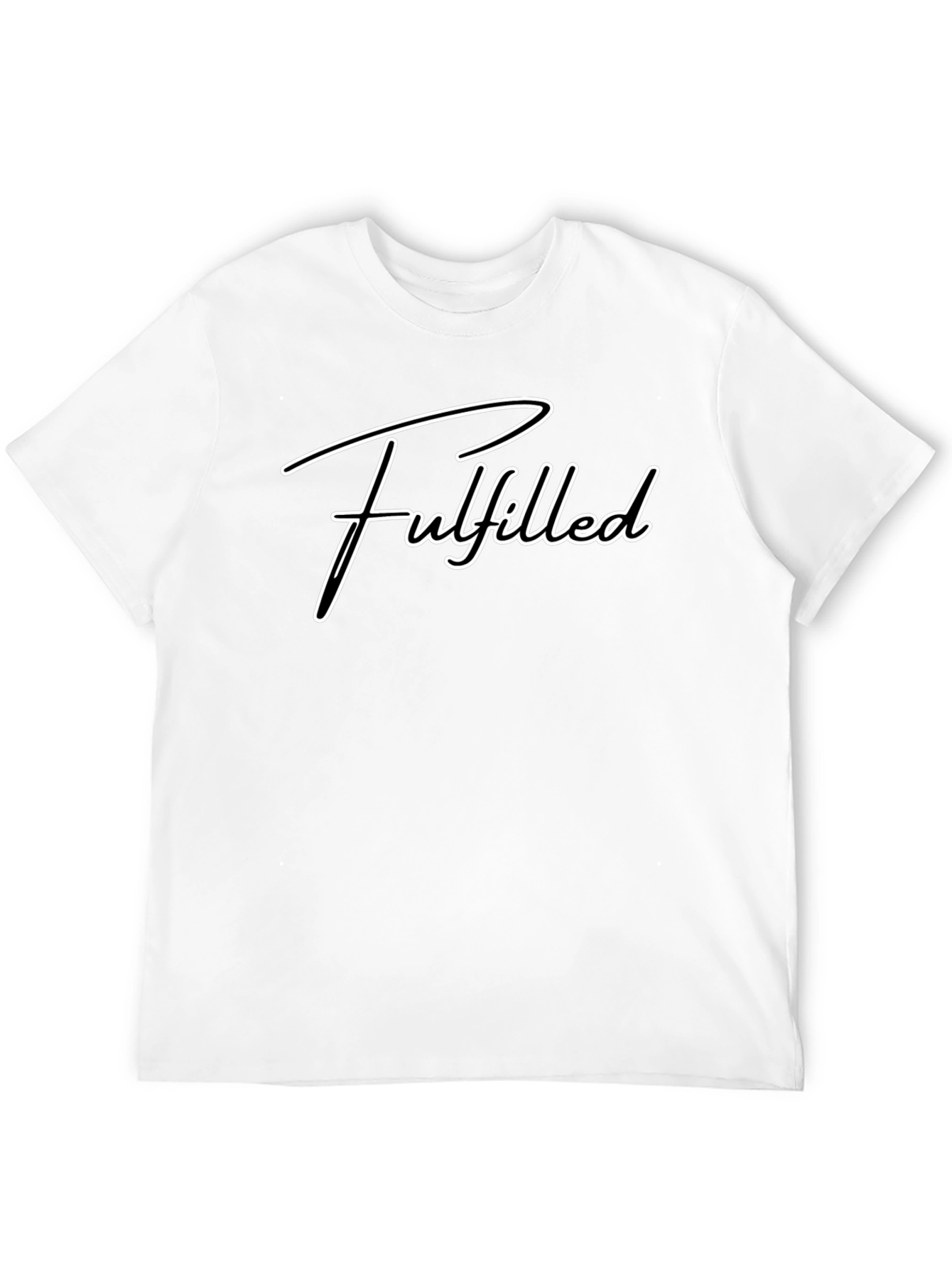 Fulfilled Graphic T-Shirt - Black Casual Tee