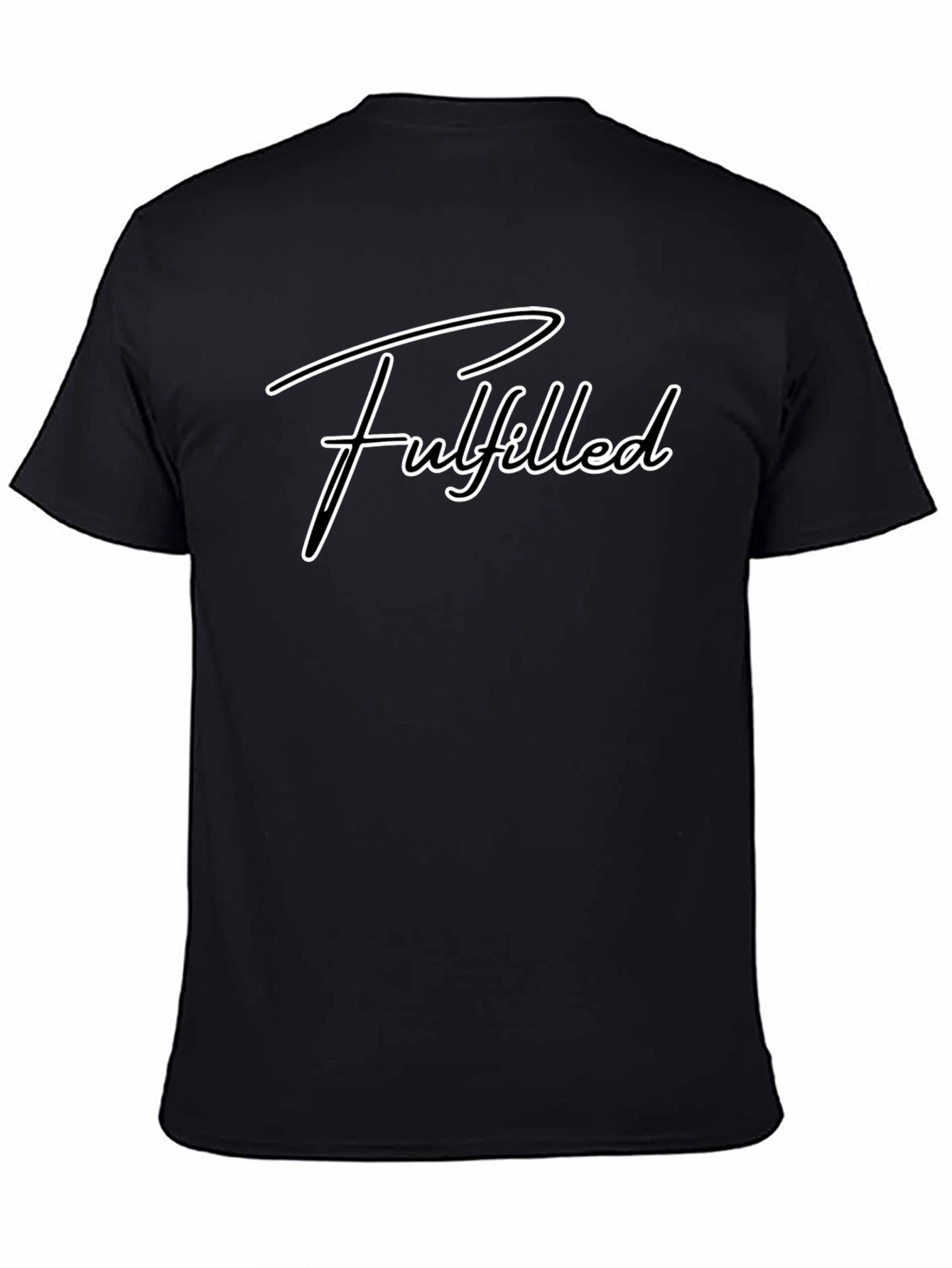Fulfilled Graphic T-Shirt - Black Casual Tee