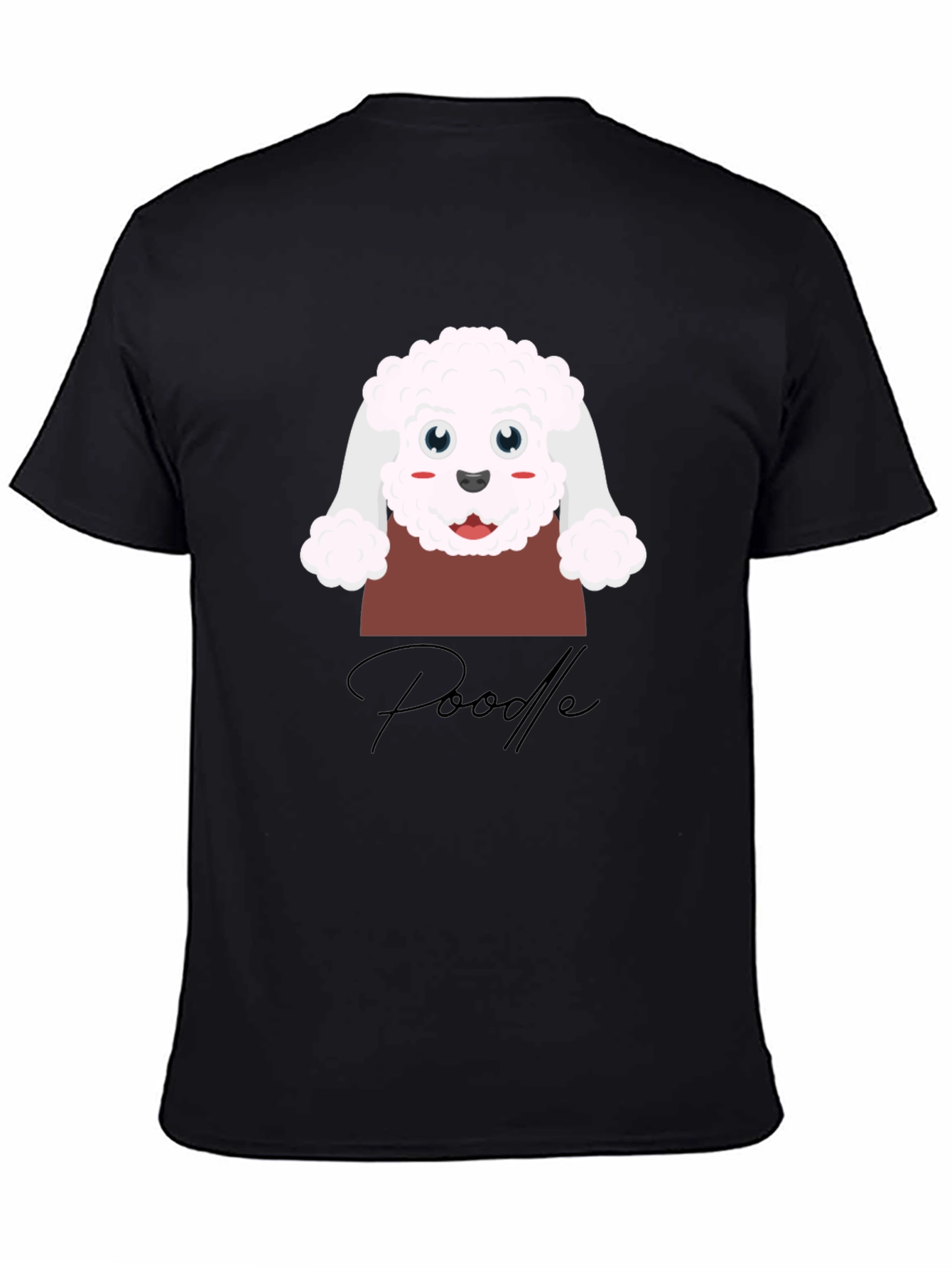 Cute Poodle Graphic T-Shirt
